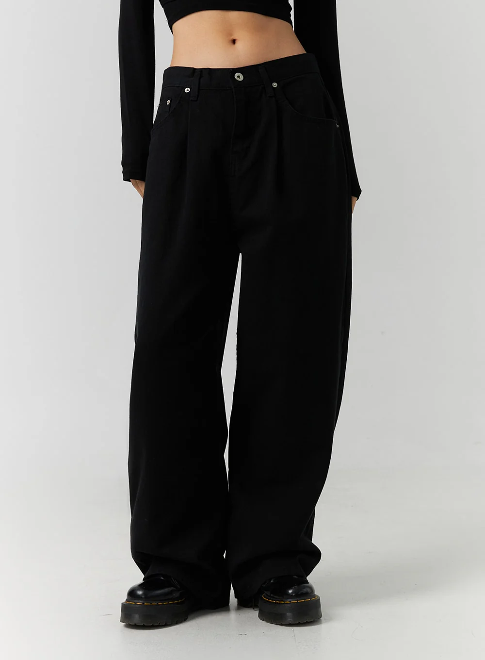 Low-Rise Loose Fit Streetwear Denim (Unisex) ID305 - Image 2