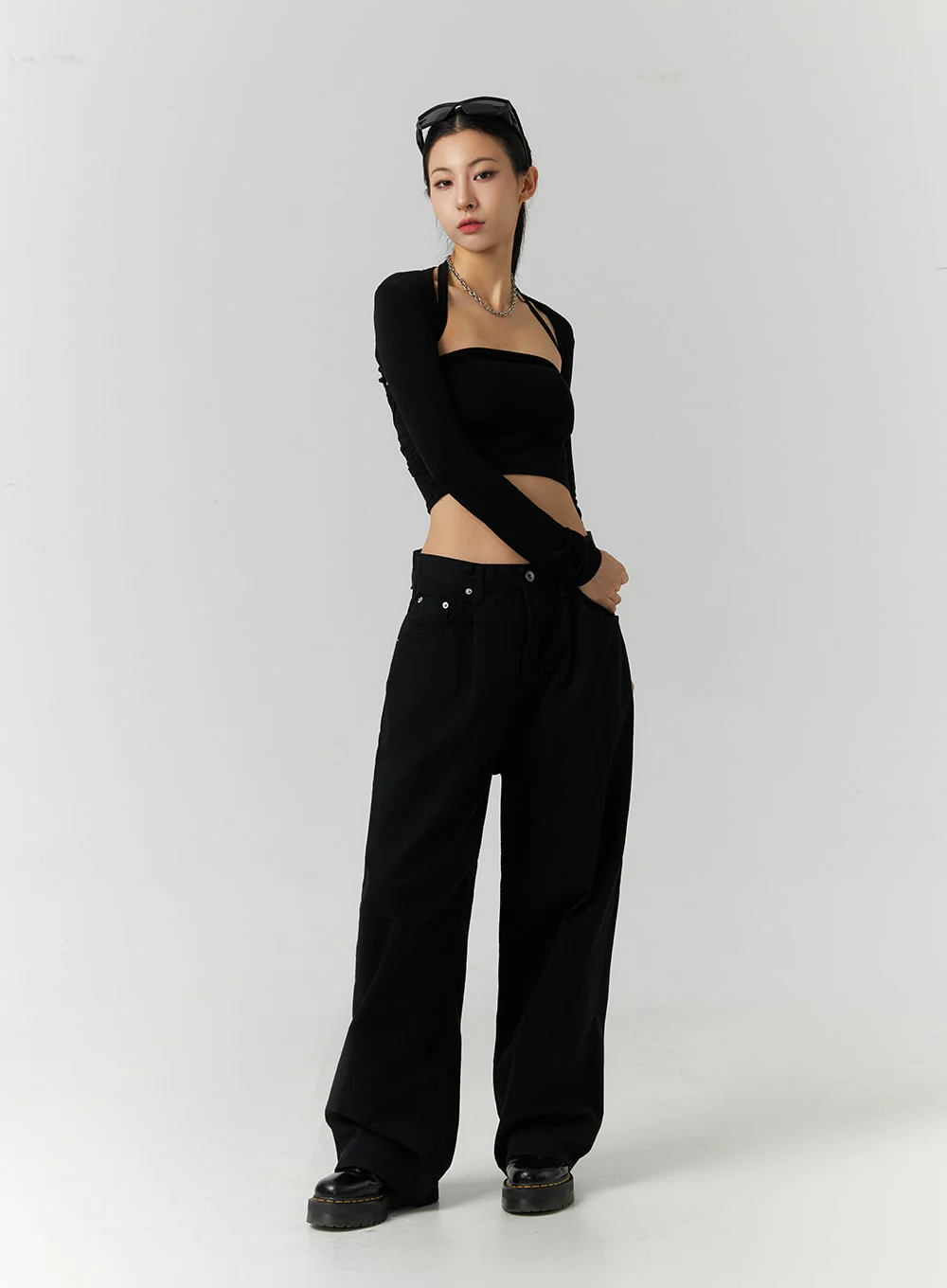 Low-Rise Loose Fit Streetwear Denim (Unisex) ID305 - Image 3