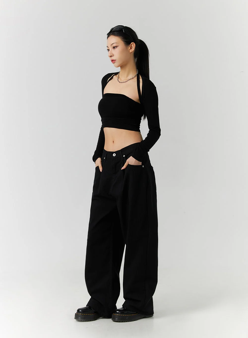 Low-Rise Loose Fit Streetwear Denim (Unisex) ID305 - Image 5