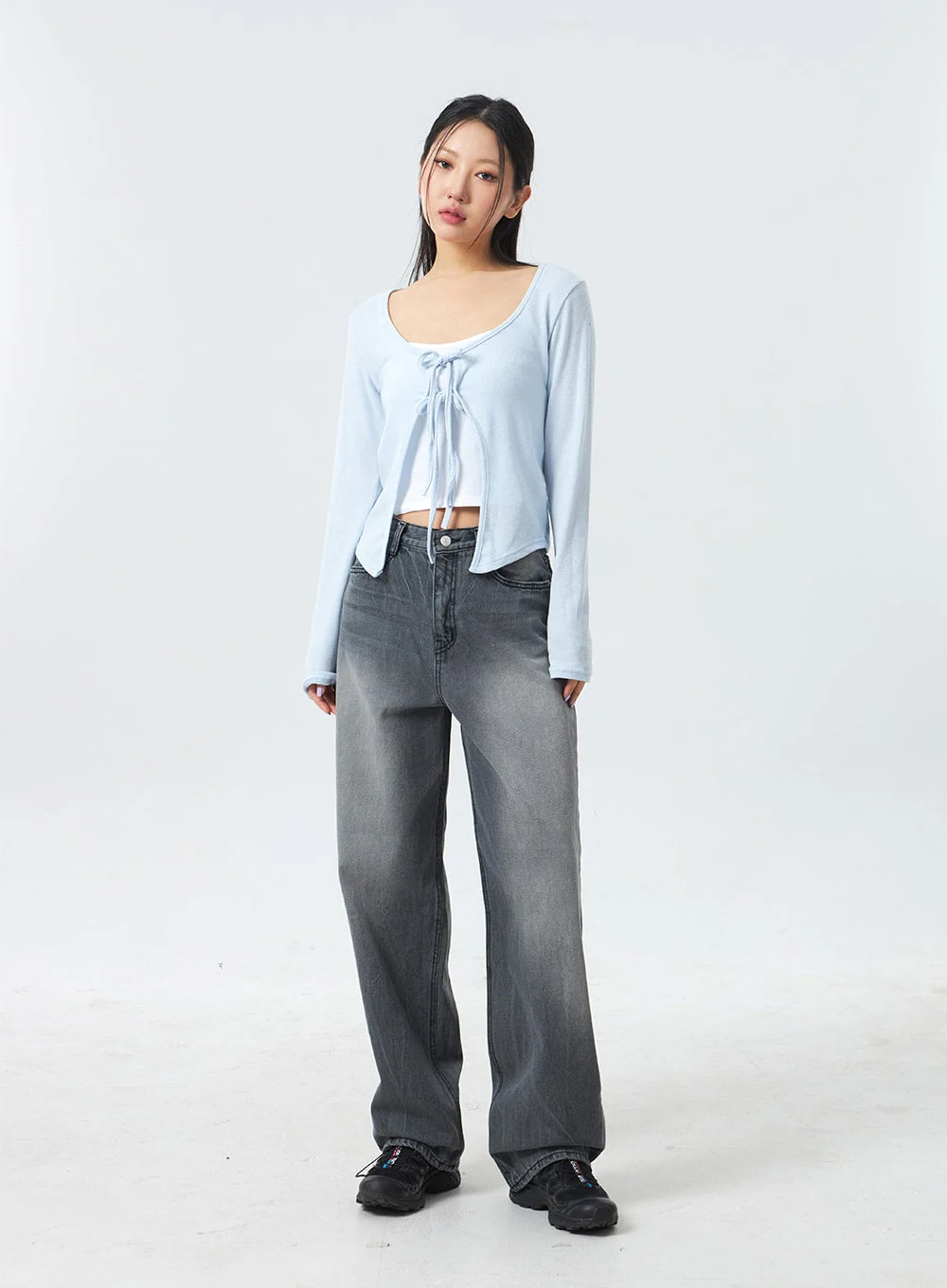Low Rise Mid-Wash Jeans CM327 - Image 7