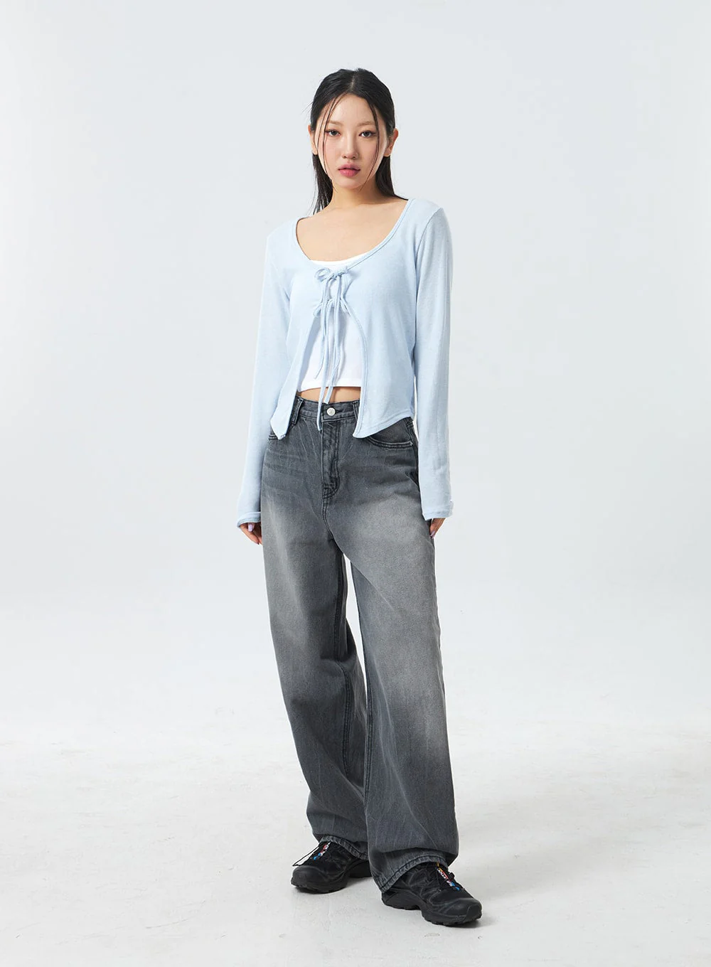 Low Rise Mid-Wash Jeans CM327 - Image 8