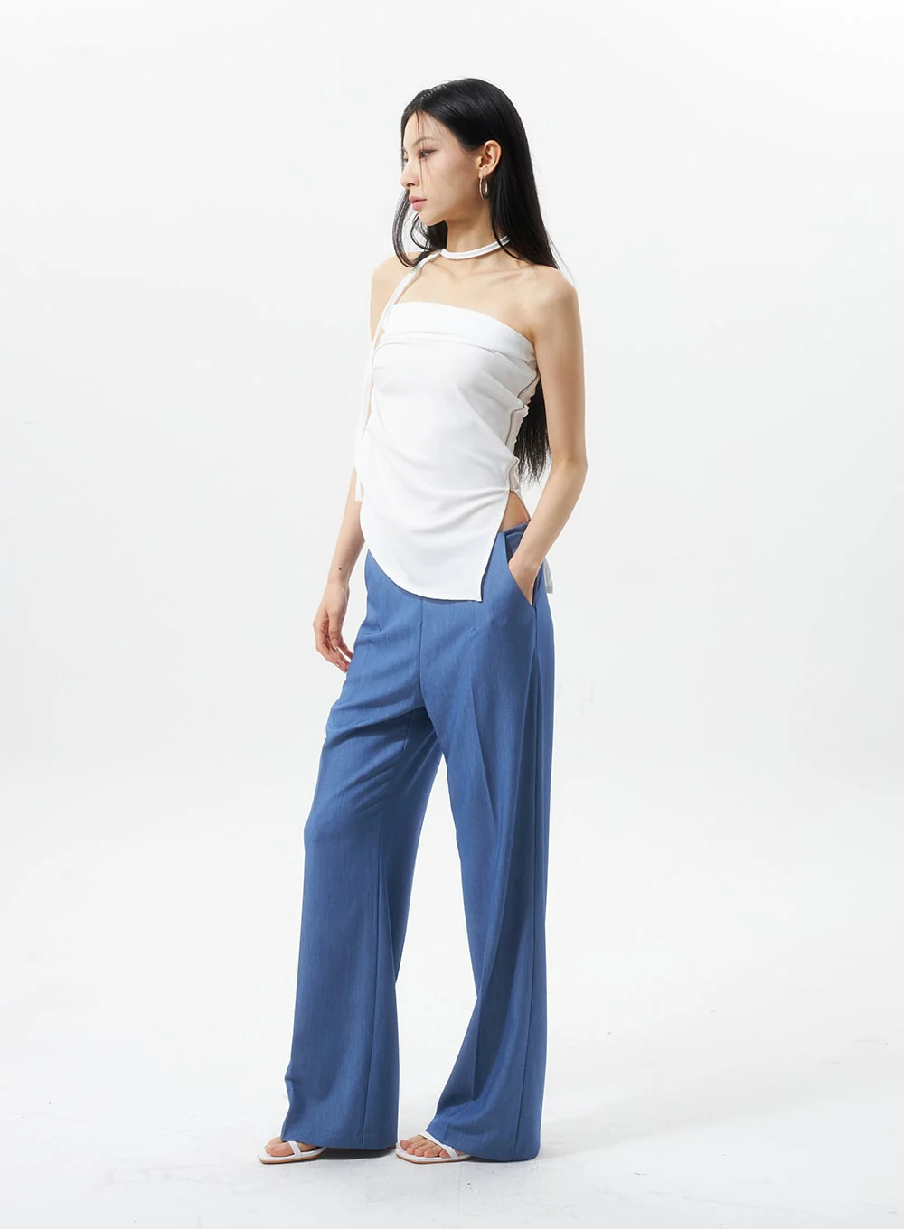 Low Rise Tailored Pants IU326 - Image 11