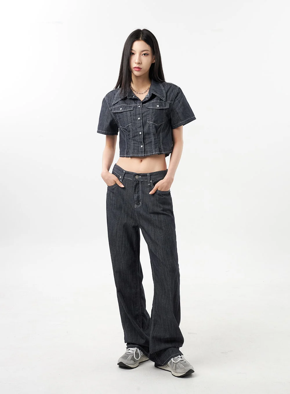 Low Rise Wide Pants CU312 - Image 7