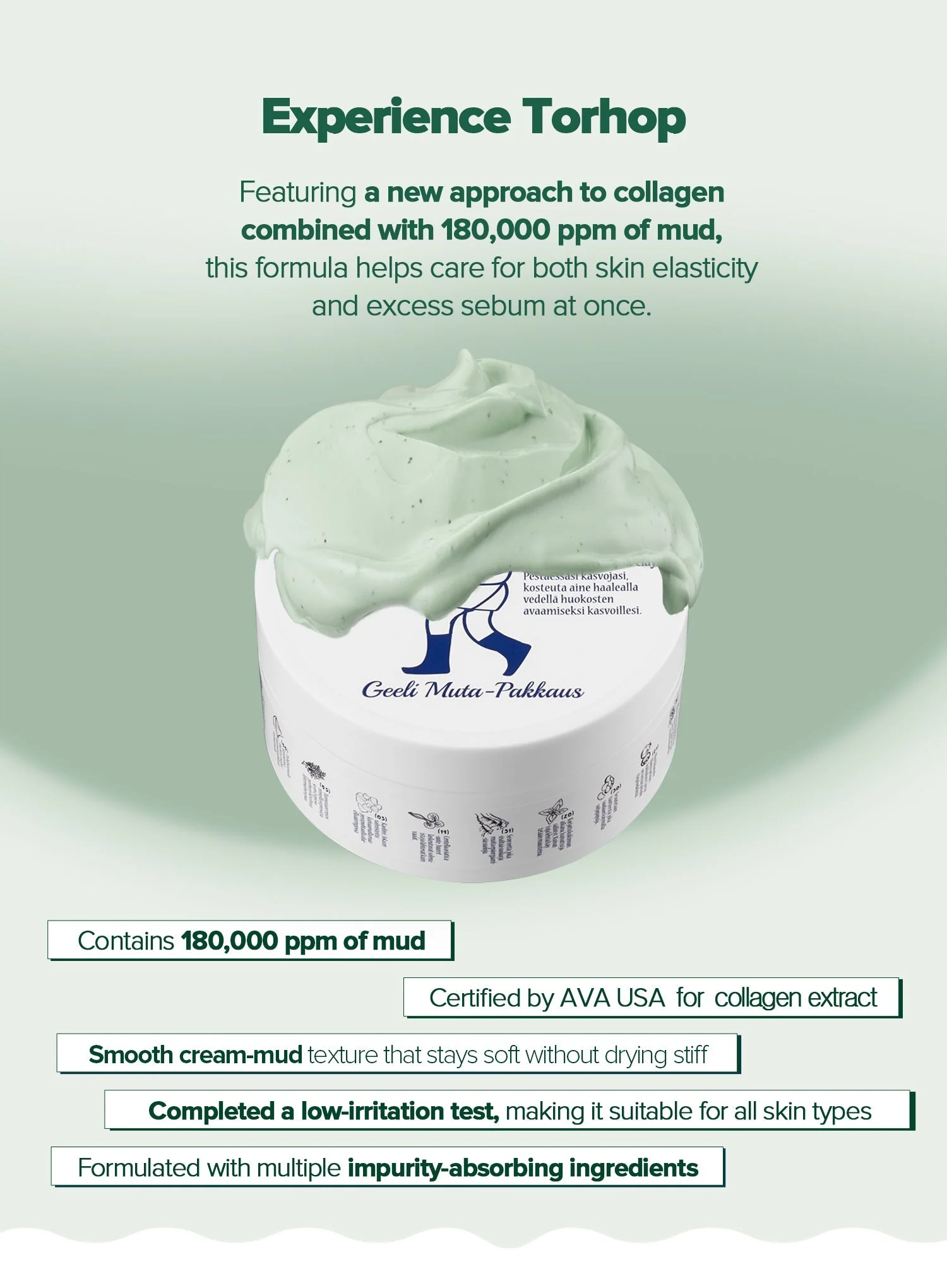 Loyly Green-Mud Collagen Mask (90g) - Image 2