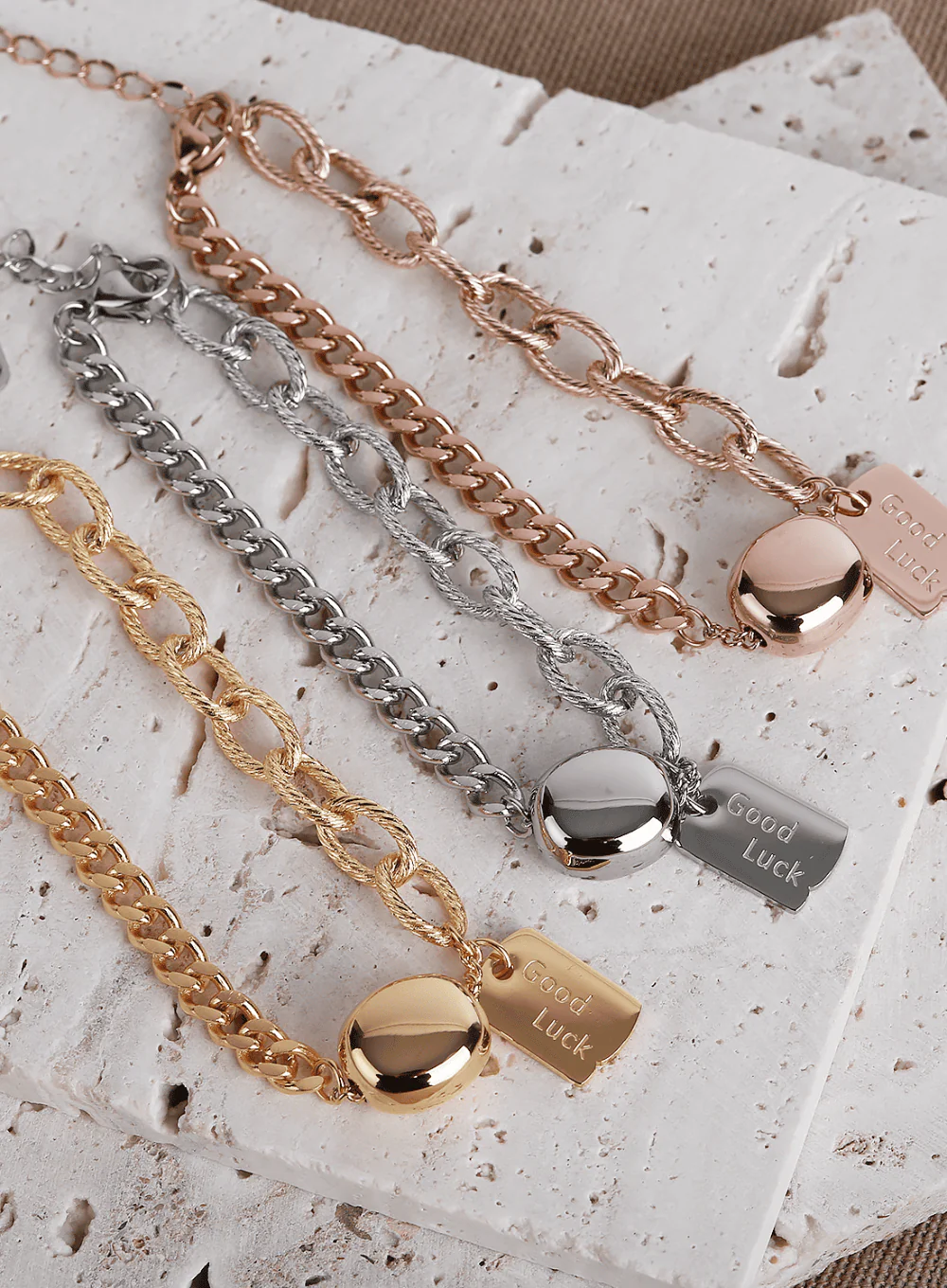 Lucky Pendant Chain Bracelet IL411 - Image 2