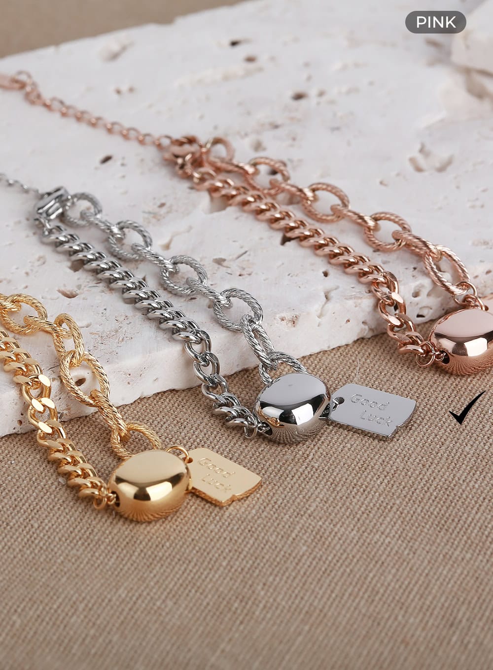 Lucky Pendant Chain Bracelet IL411 - Image 6
