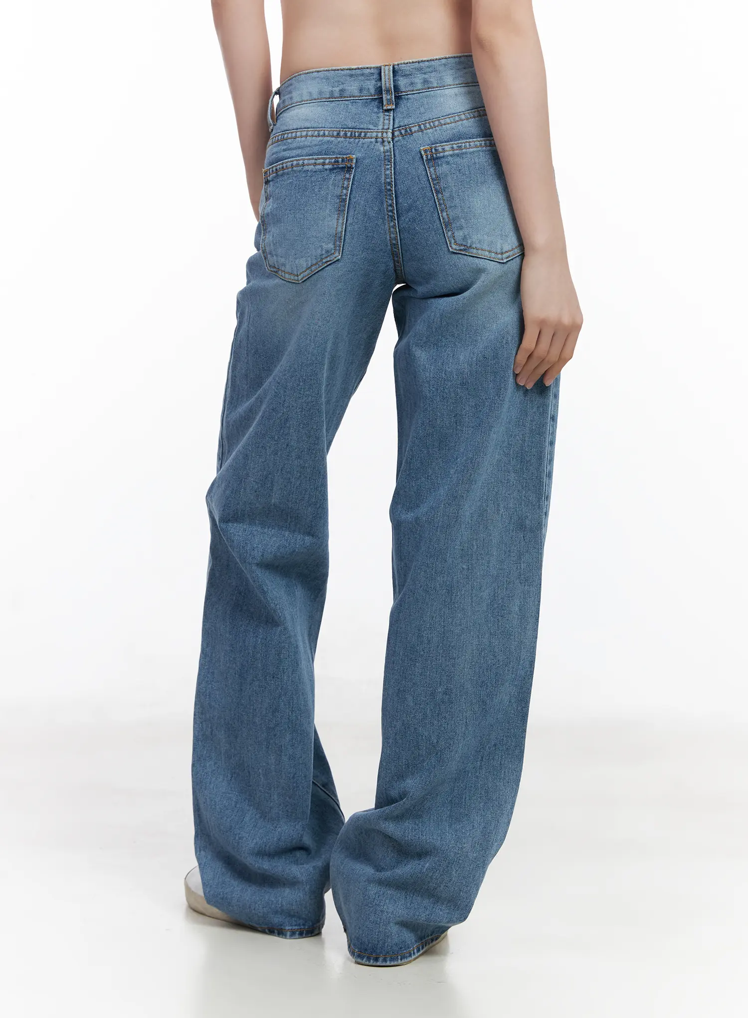 Maisy Casual Wide Leg Jeans CJ519 - Image 7