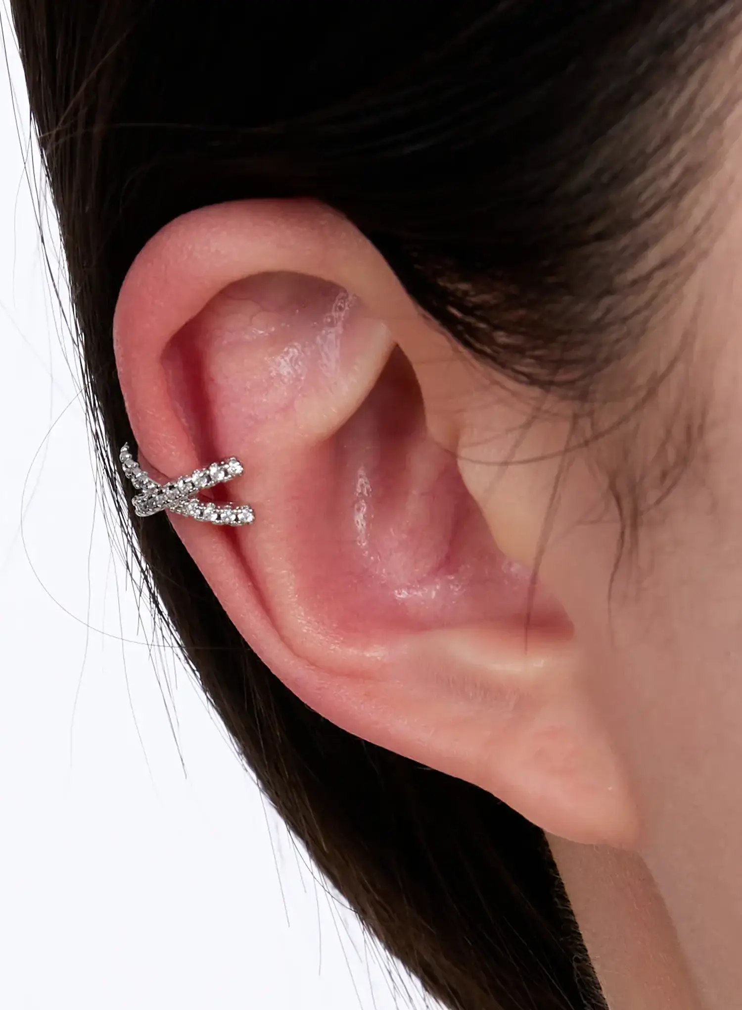 Mamin Cross Earcuff (1Pcs) IU527 - Image 3