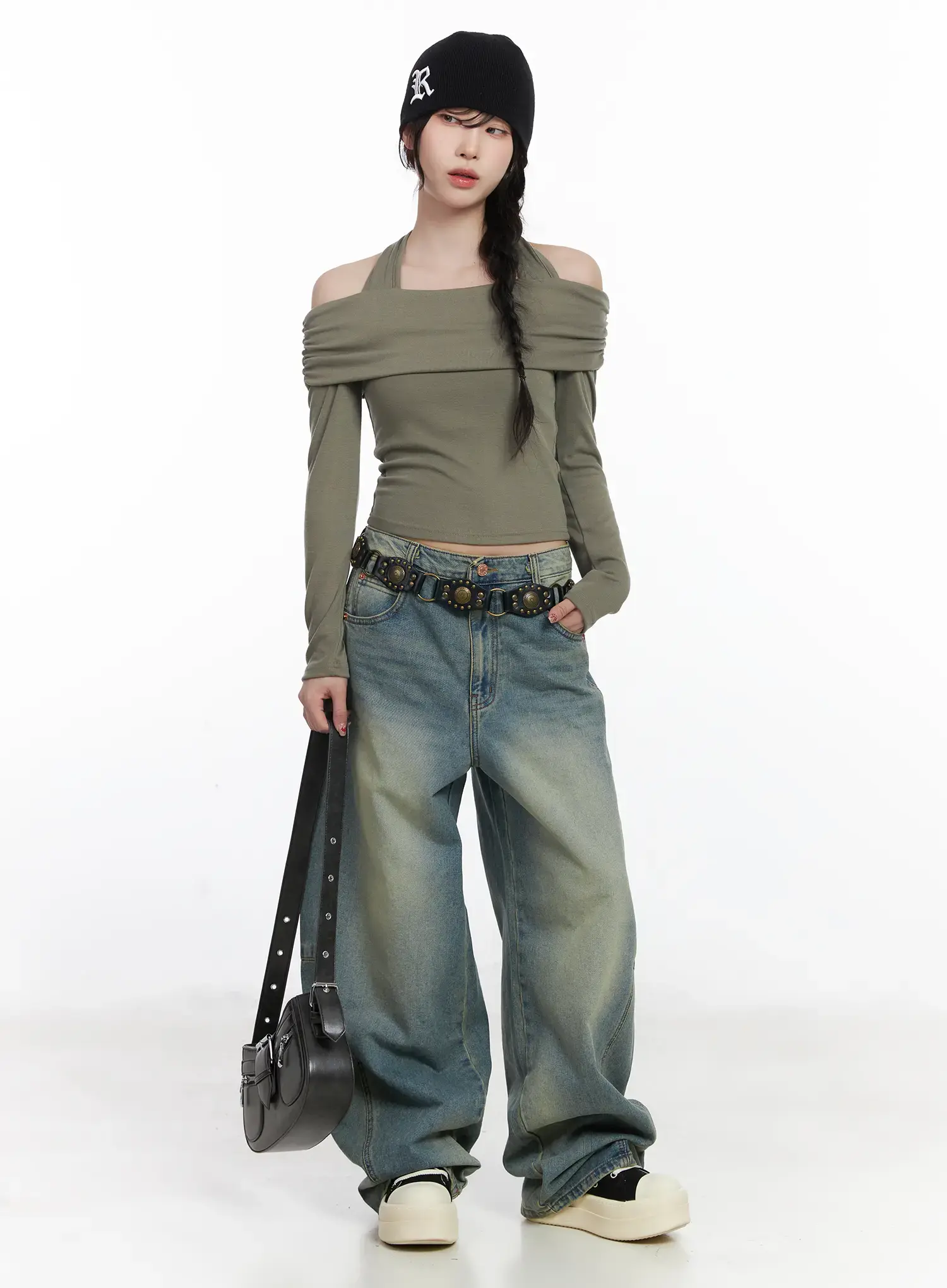 Mariah Wide Leg Baggy Jeans CJ526 - Image 8