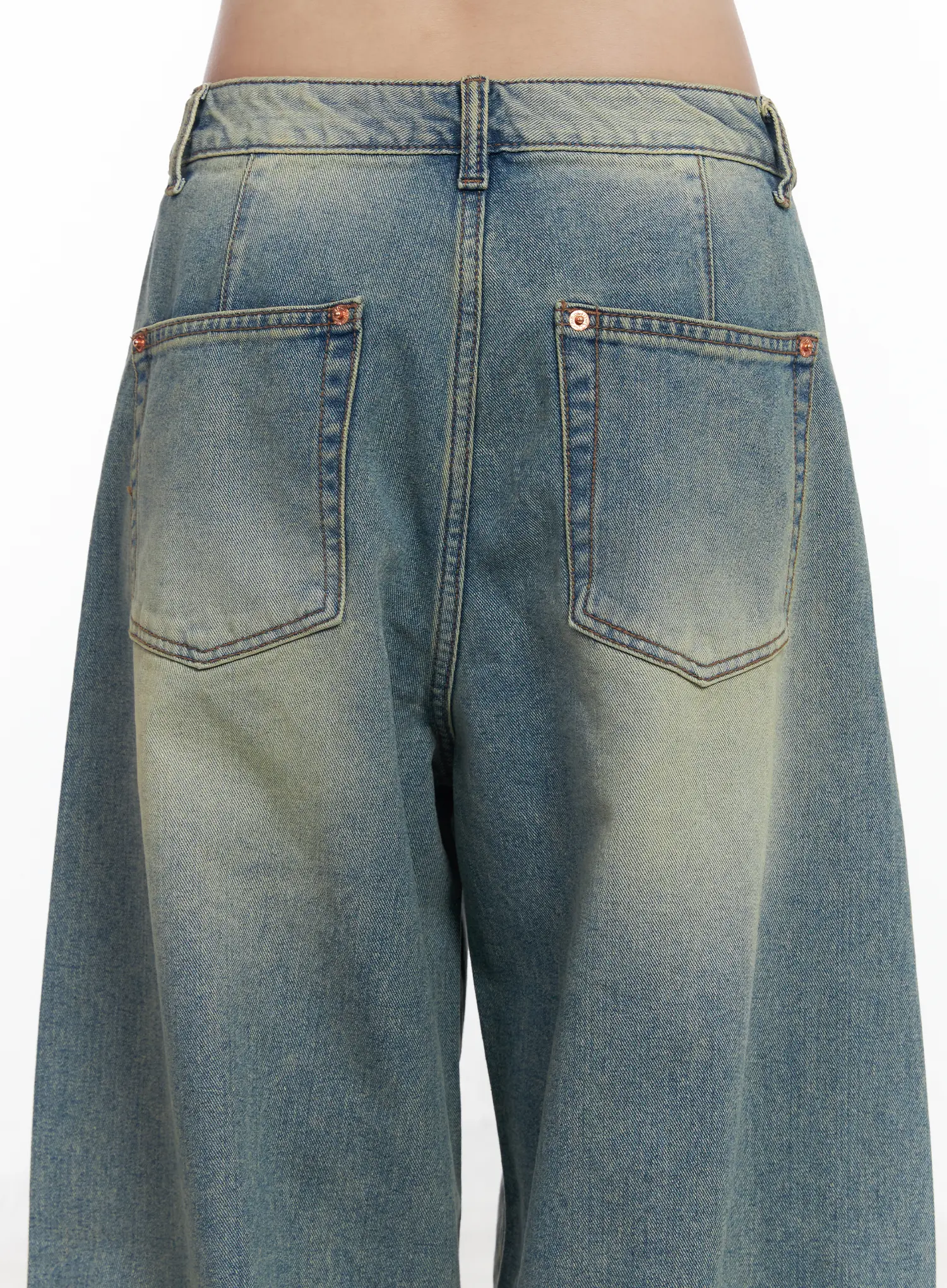 Mariah Wide Leg Baggy Jeans CJ526 - Image 9