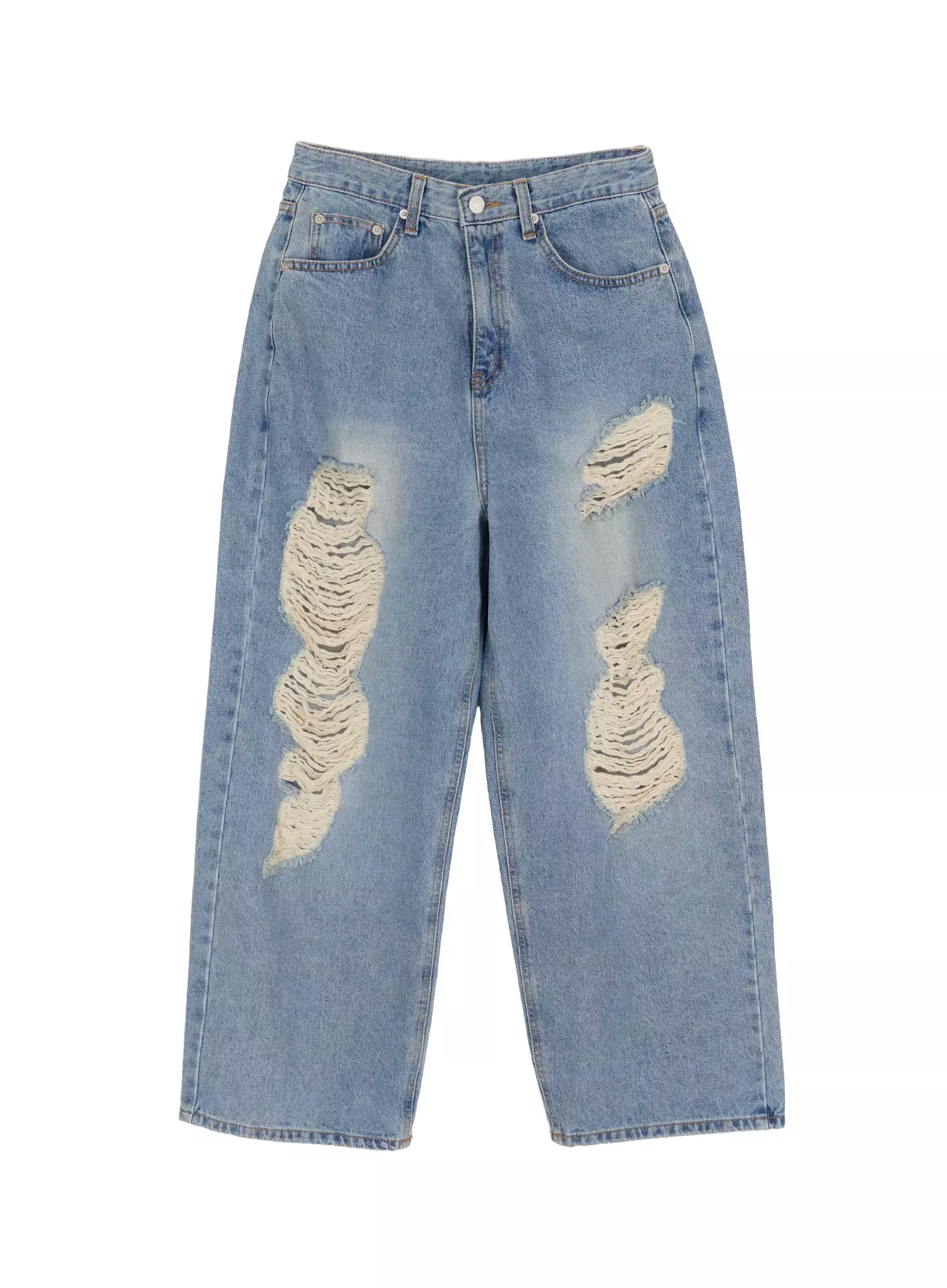 Mariene Distressed Wide Leg Jeans IA508 - Image 12