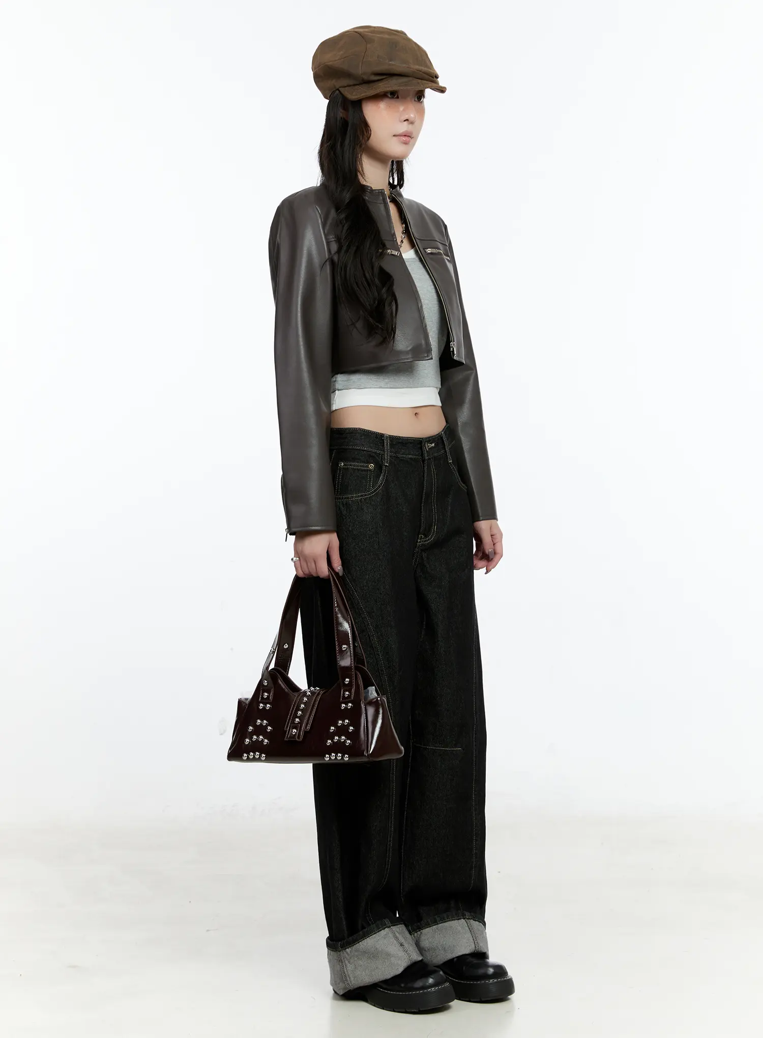 Maryam Low-Rise Dark-Washed Jeans CN517 - Image 2