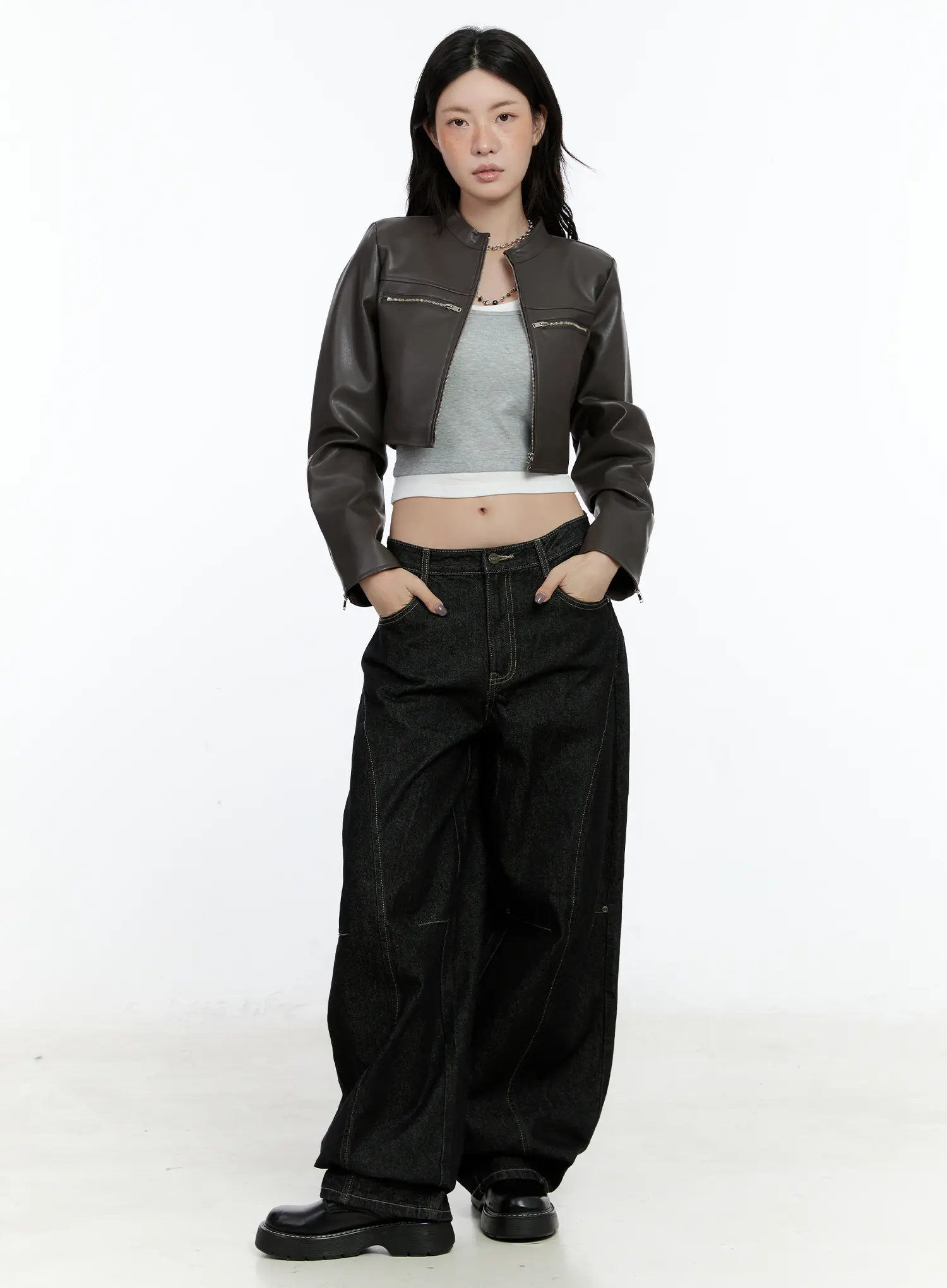 Maryam Low-Rise Dark-Washed Jeans CN517 - Image 5