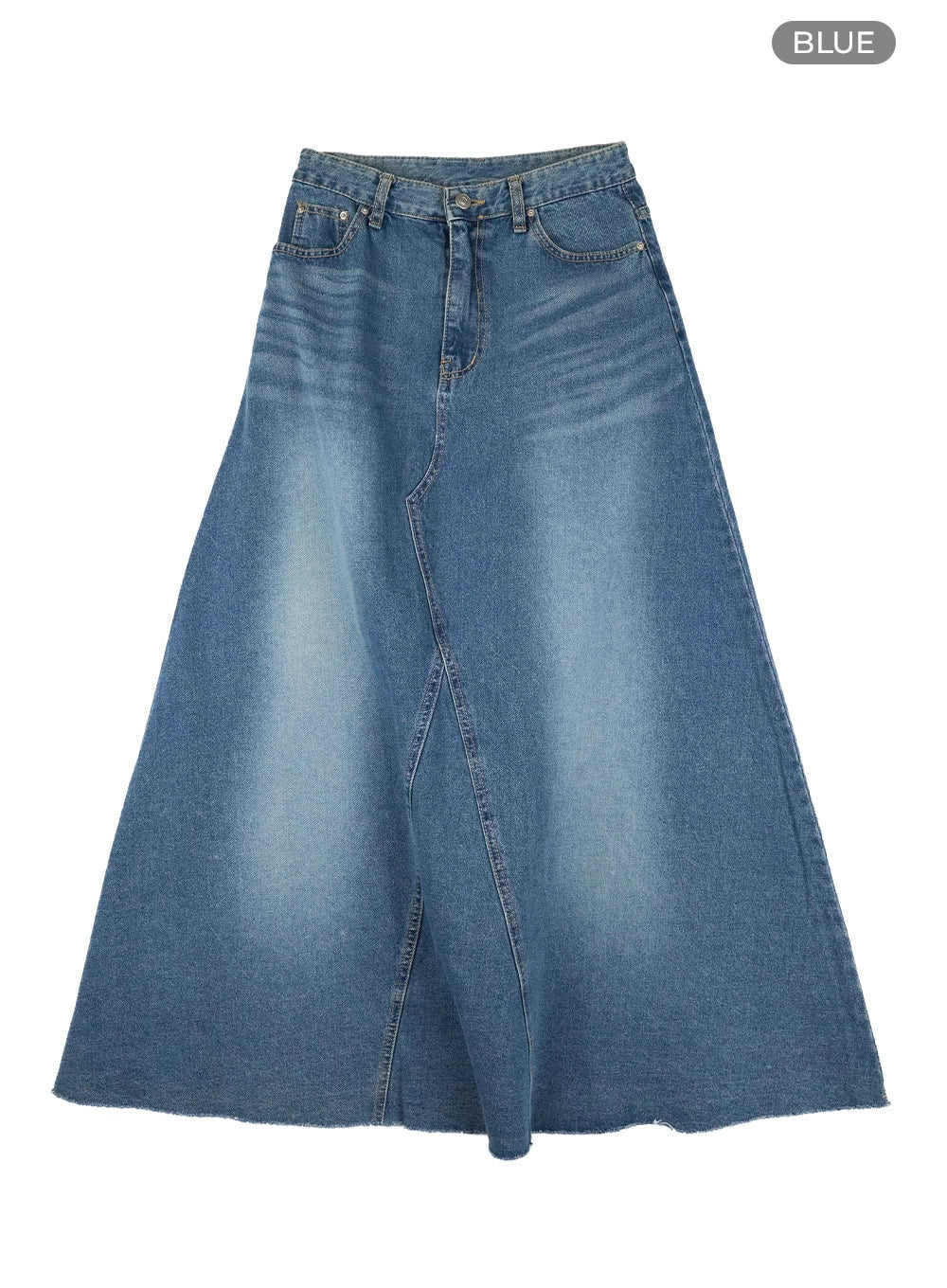 Maxi Flare Denim Skirt IL419 - Image 9