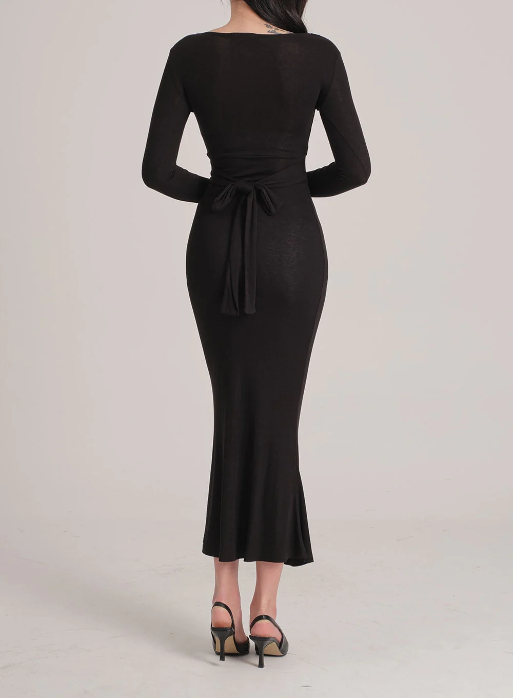 Maxi Wrap Mermaid Dress J31 - Image 17