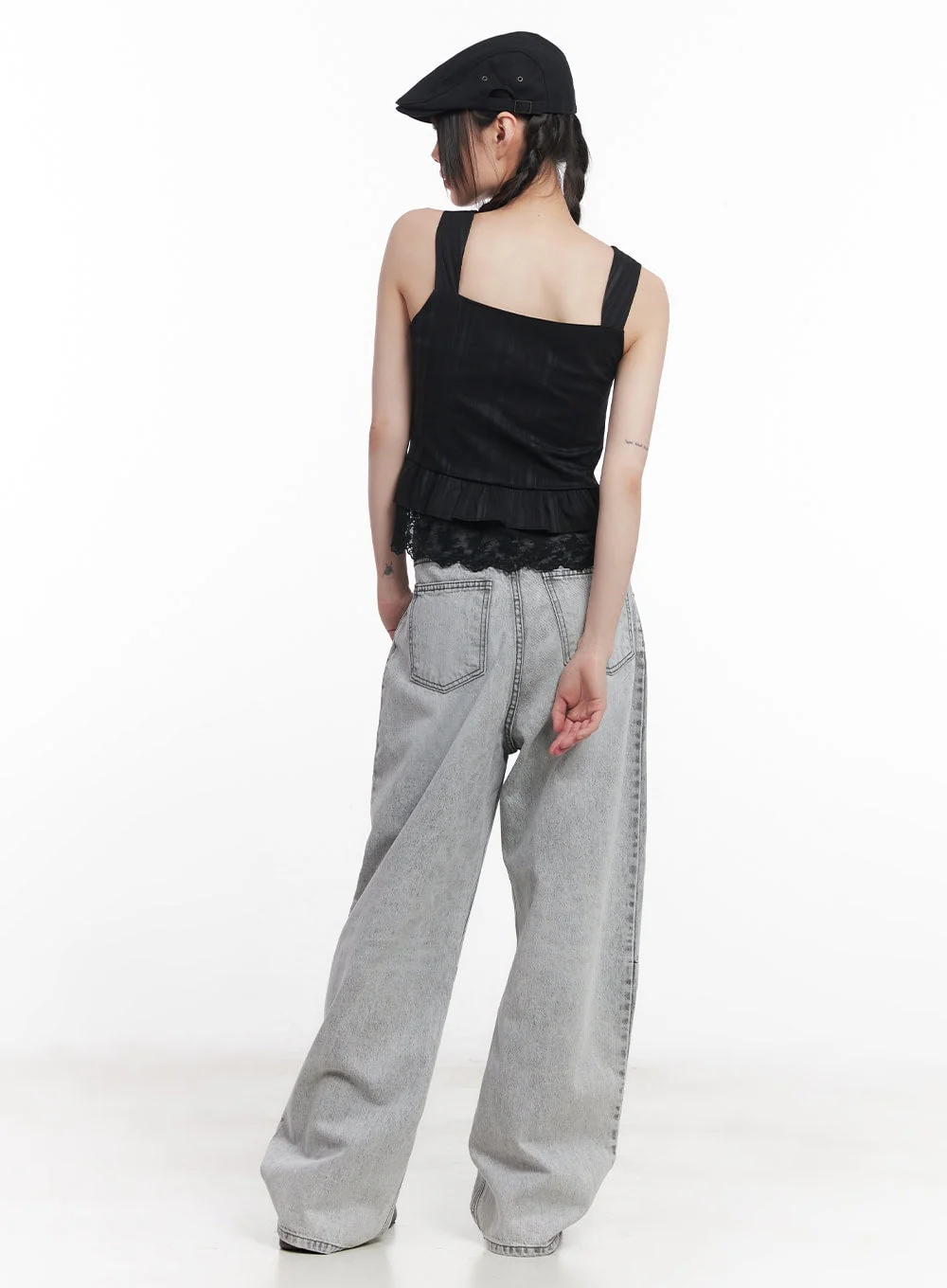 Melisa Washed Wide-Fit Jeans CU506 - Image 4