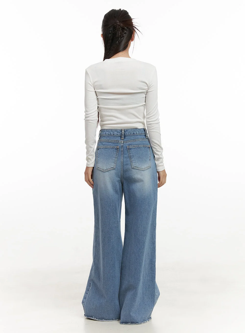Melody Chic Flare Wide Leg Jeans CN428 - Image 6