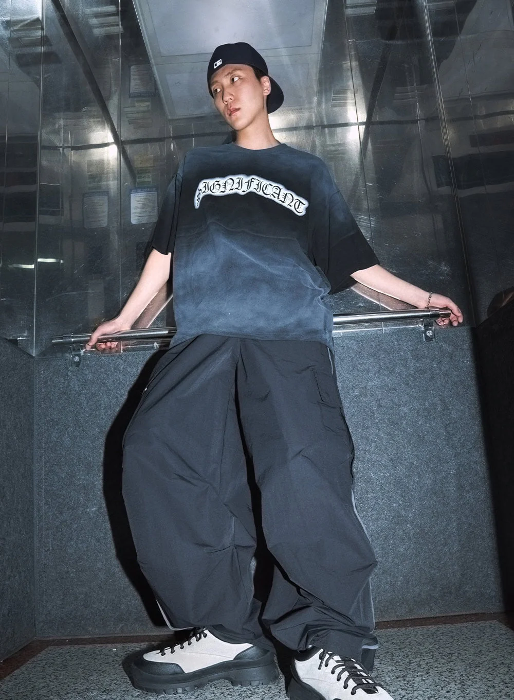 Men’s Gradient Street Graphic T-Shirt IU503 - Image 13