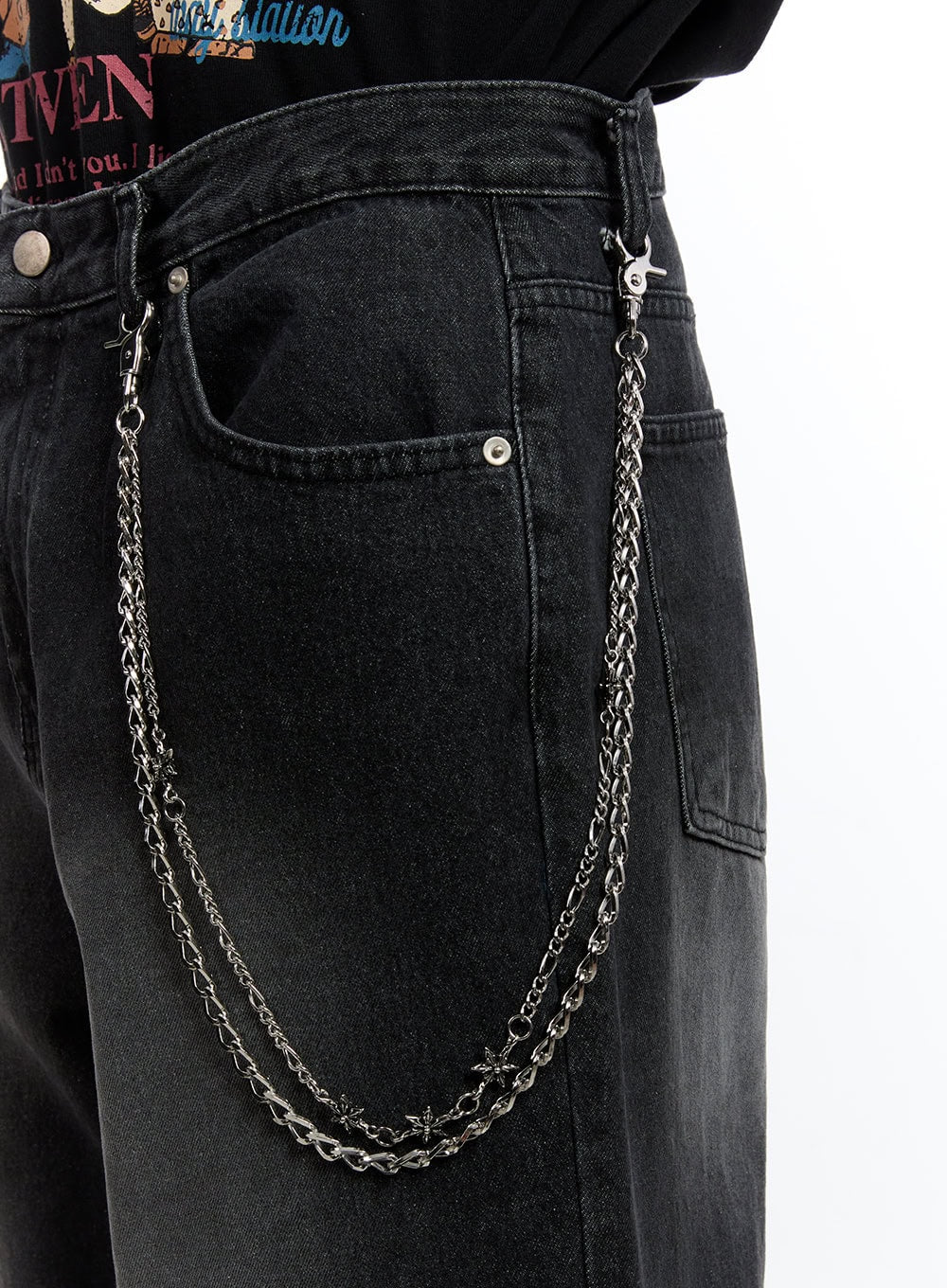 Men’s Star Double Chain IY530 - Image 2