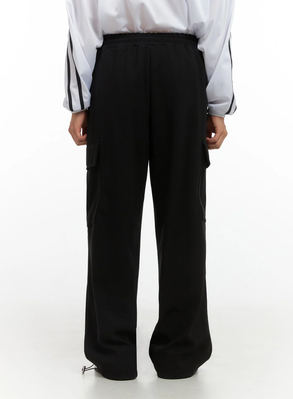 Men's String Cargo Wide Fit Pants IO420 - Image 5