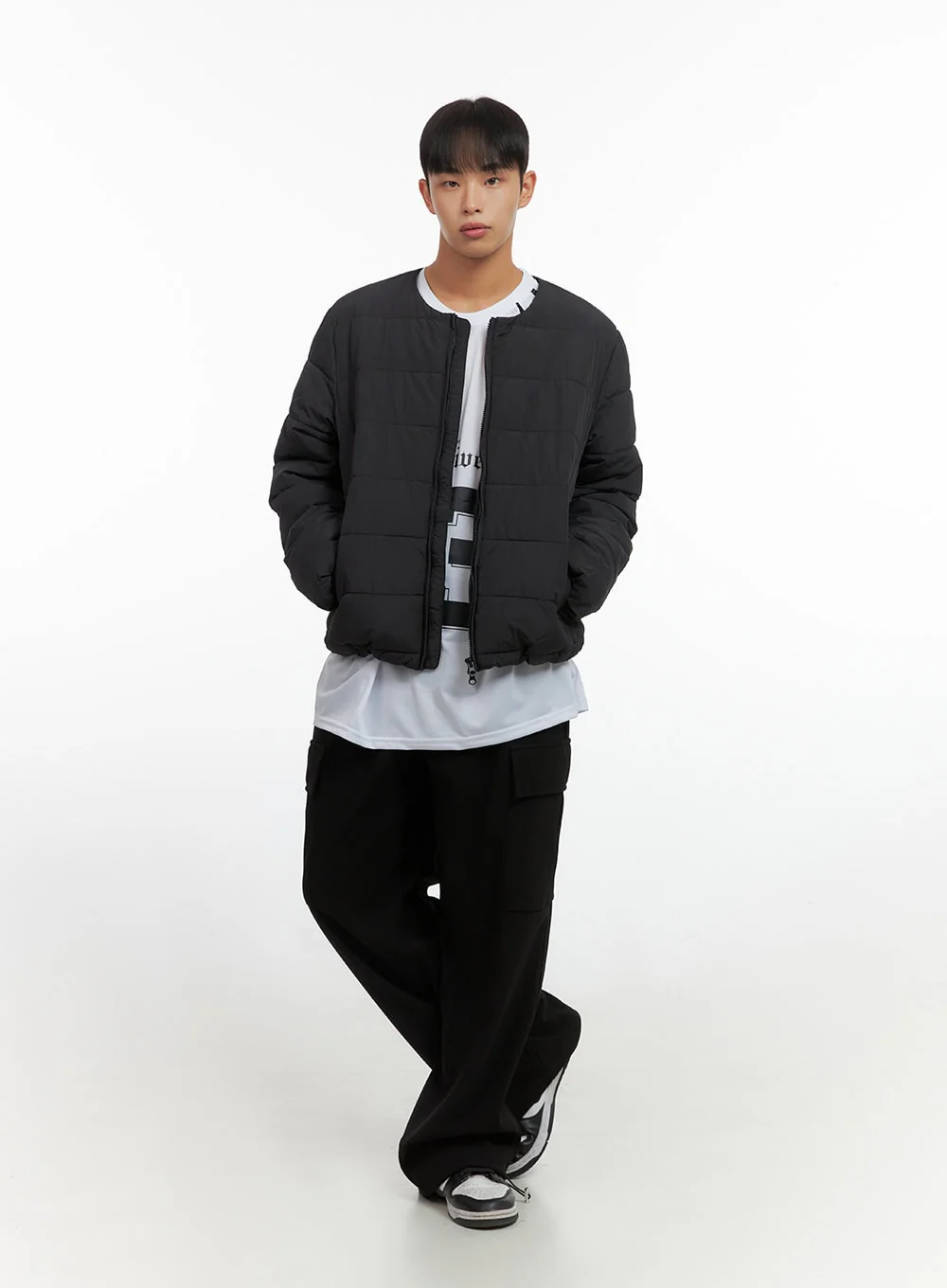 Men's String Cargo Wide Fit Pants IO420 - Image 6