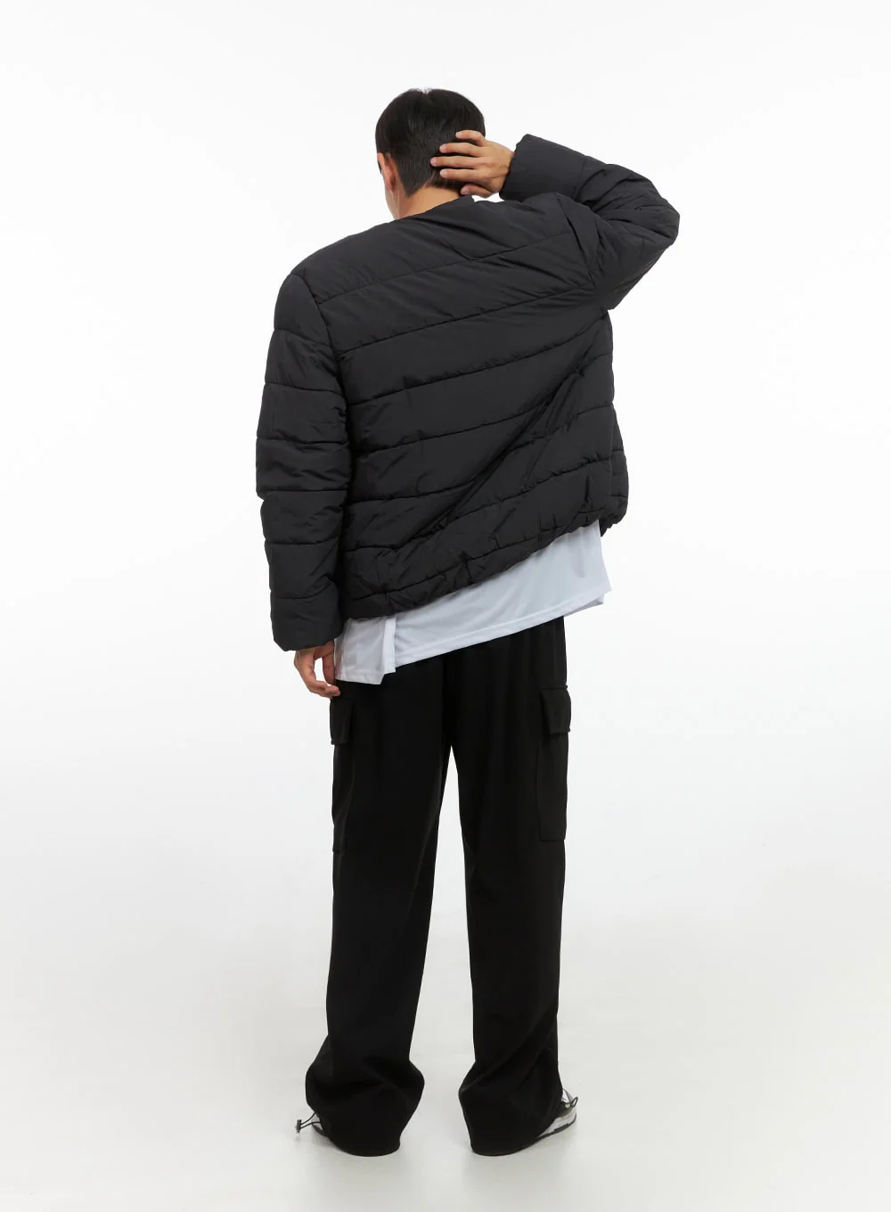 Men's String Cargo Wide Fit Pants IO420 - Image 8