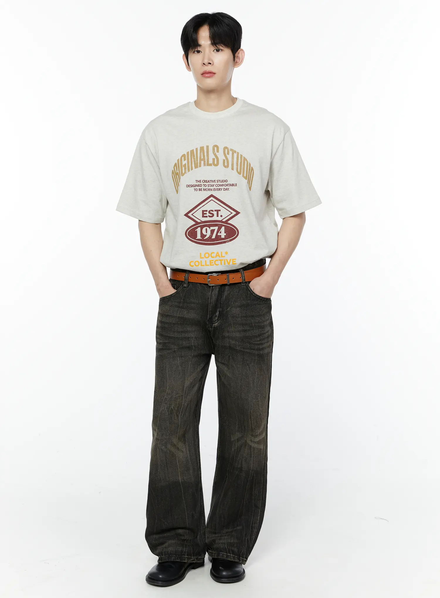 Men's 1974 Vintage Print T-Shirt IA530