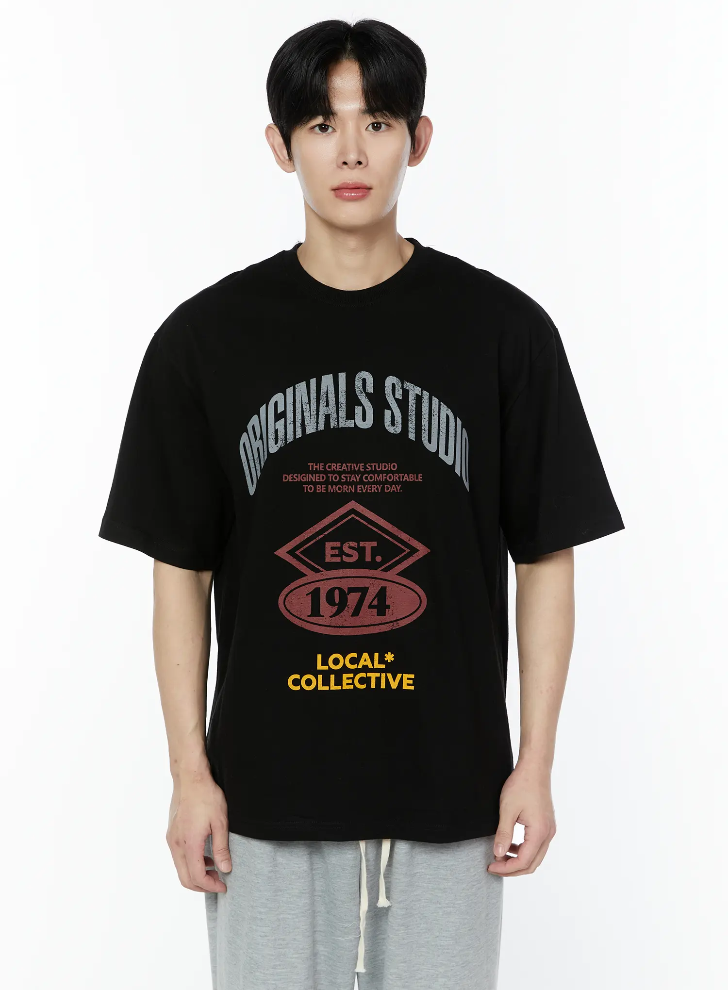 Men's 1974 Vintage Print T-Shirt IA530 - Image 10