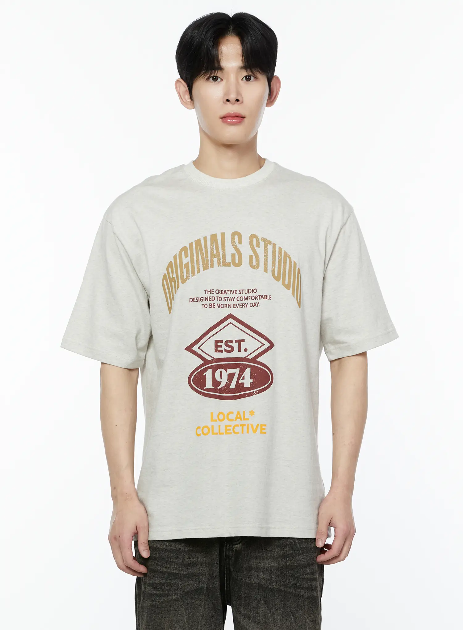 Men's 1974 Vintage Print T-Shirt IA530 - Image 8