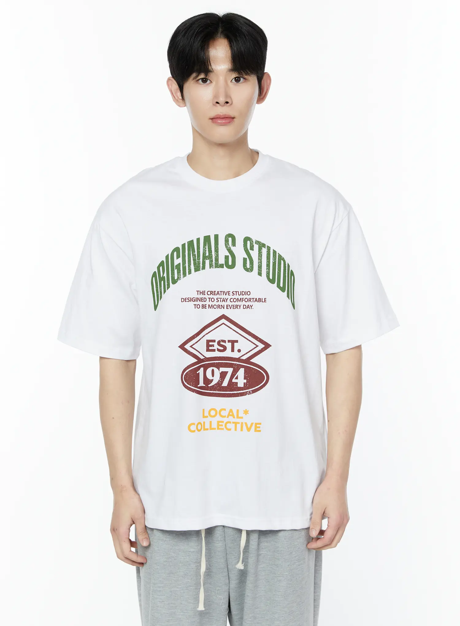 Men's 1974 Vintage Print T-Shirt IA530 - Image 9