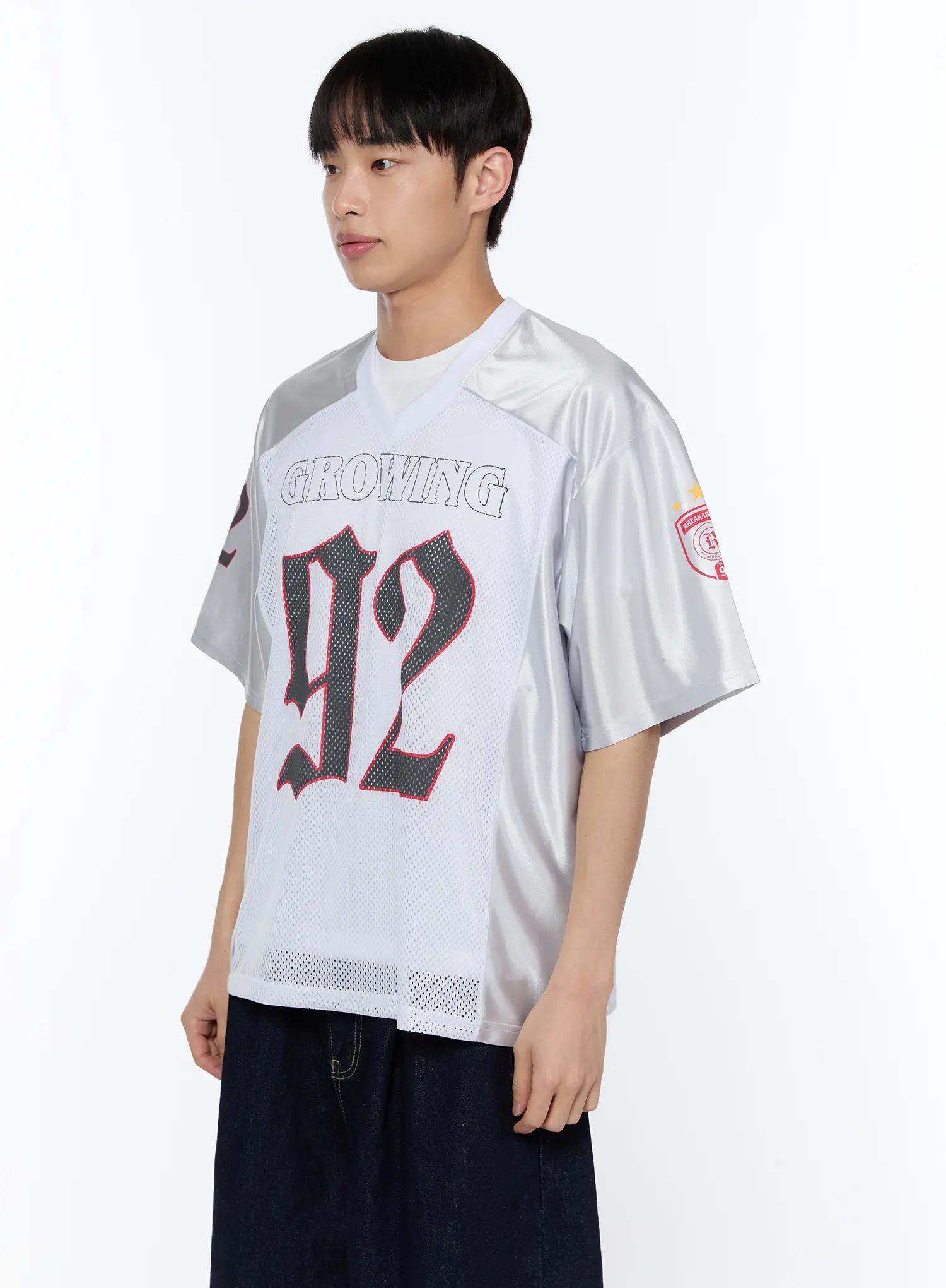 Men's 92 Jersey Graphic T-Shirt IA517 - Image 5
