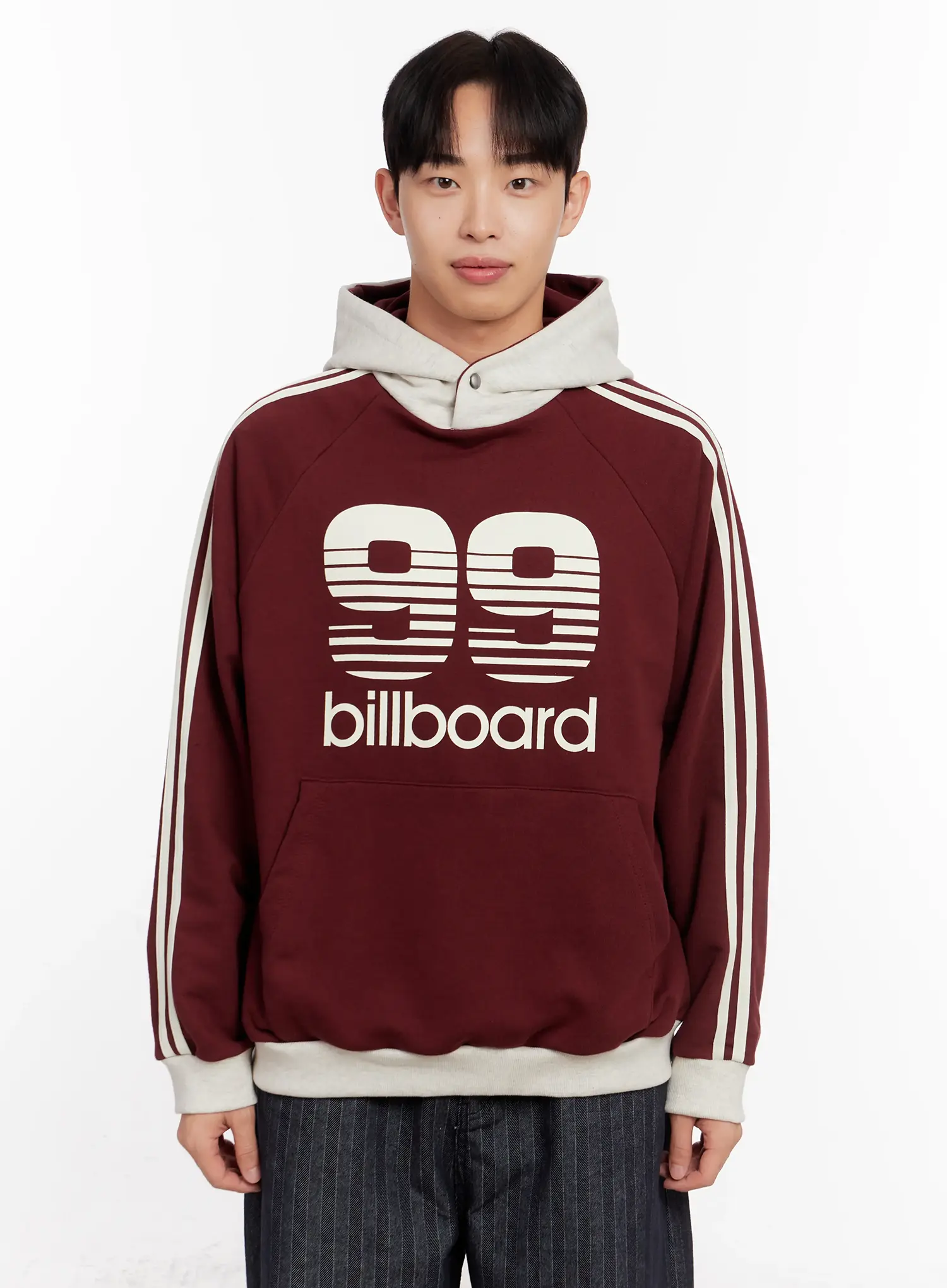 Men's 99 Billboard Print Hoodie IO523 - Image 10