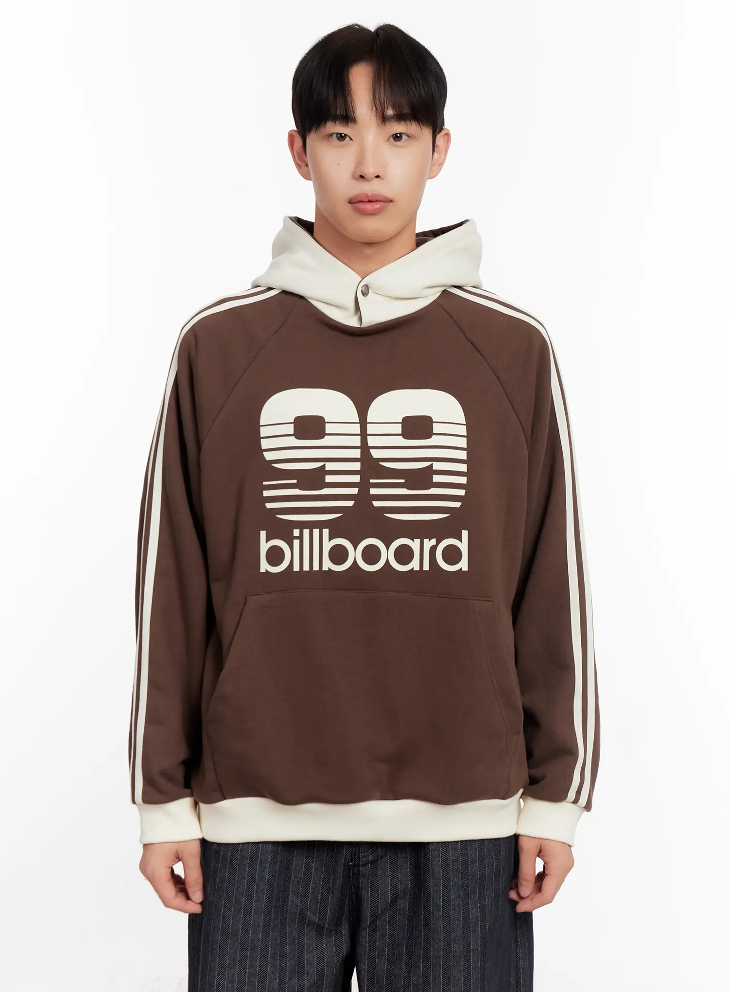 Men's 99 Billboard Print Hoodie IO523 - Image 11