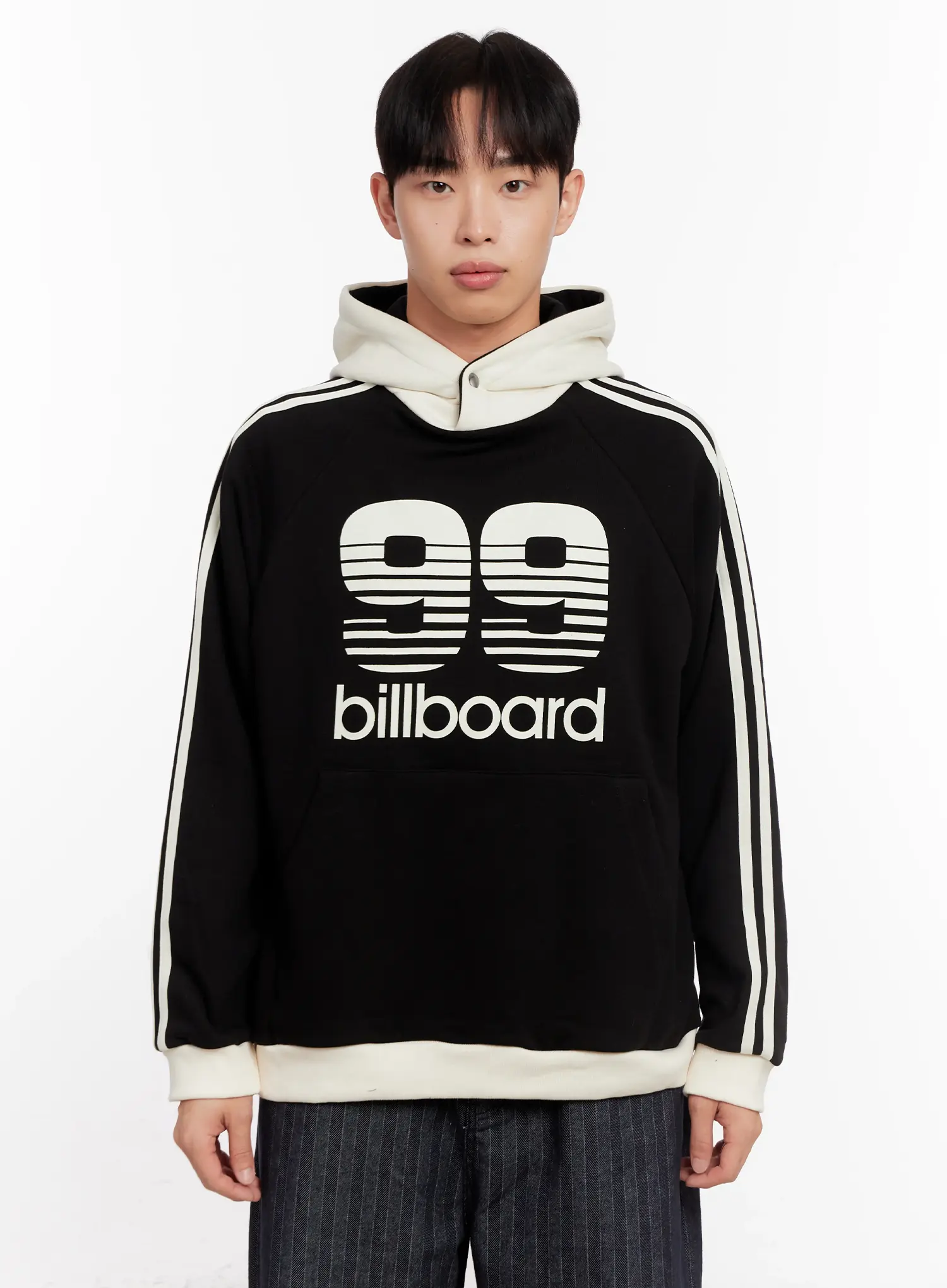 Men's 99 Billboard Print Hoodie IO523 - Image 12