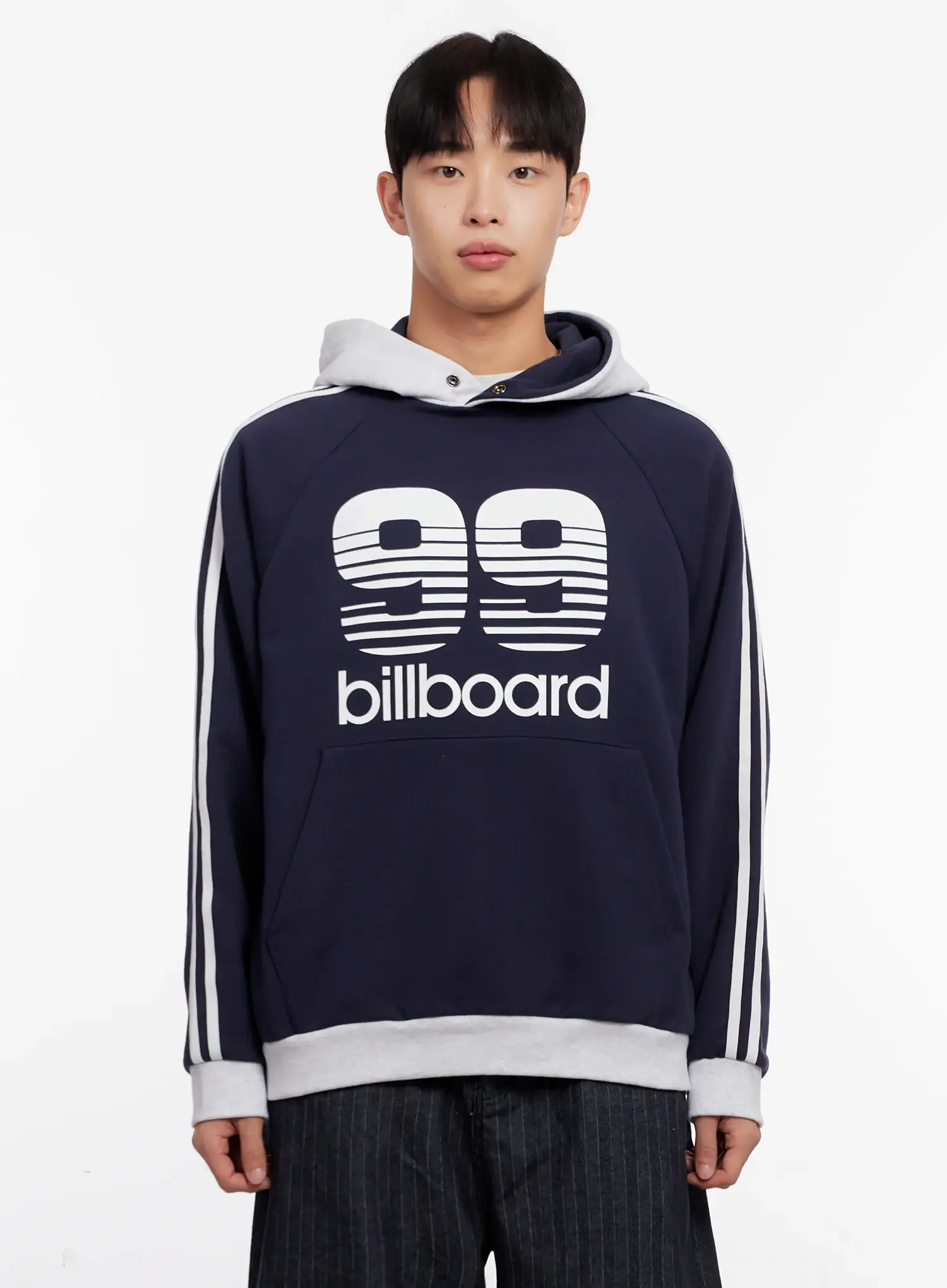 Men's 99 Billboard Print Hoodie IO523 - Image 9
