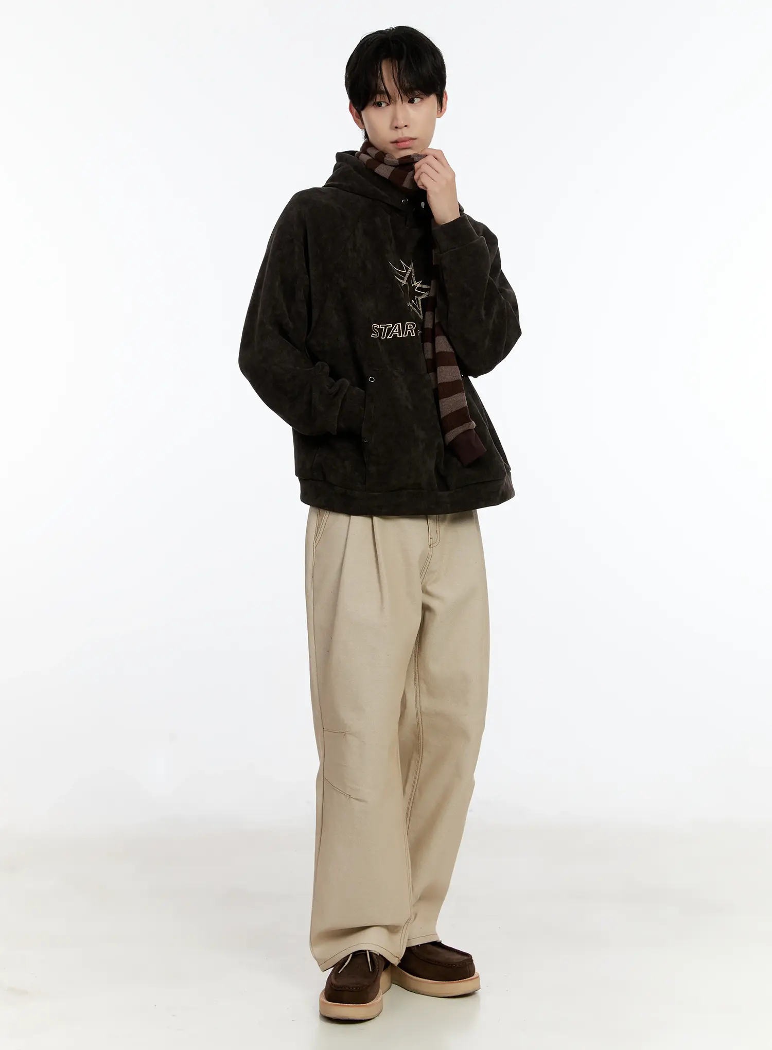 Men's Back Graphic Wide-Leg Pants ID502 - Image 11