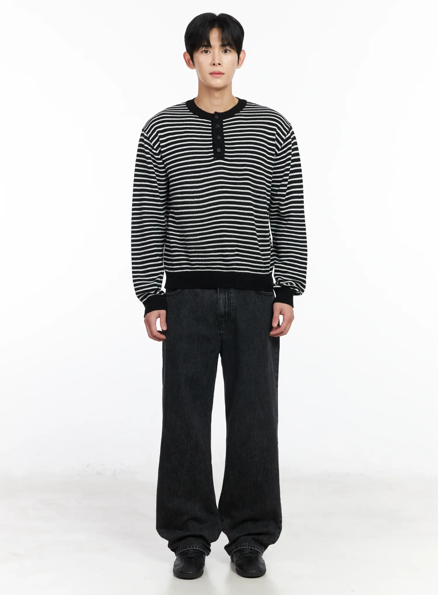 Men's Baggy Fit Wide Leg Jeans IM518 - Image 3