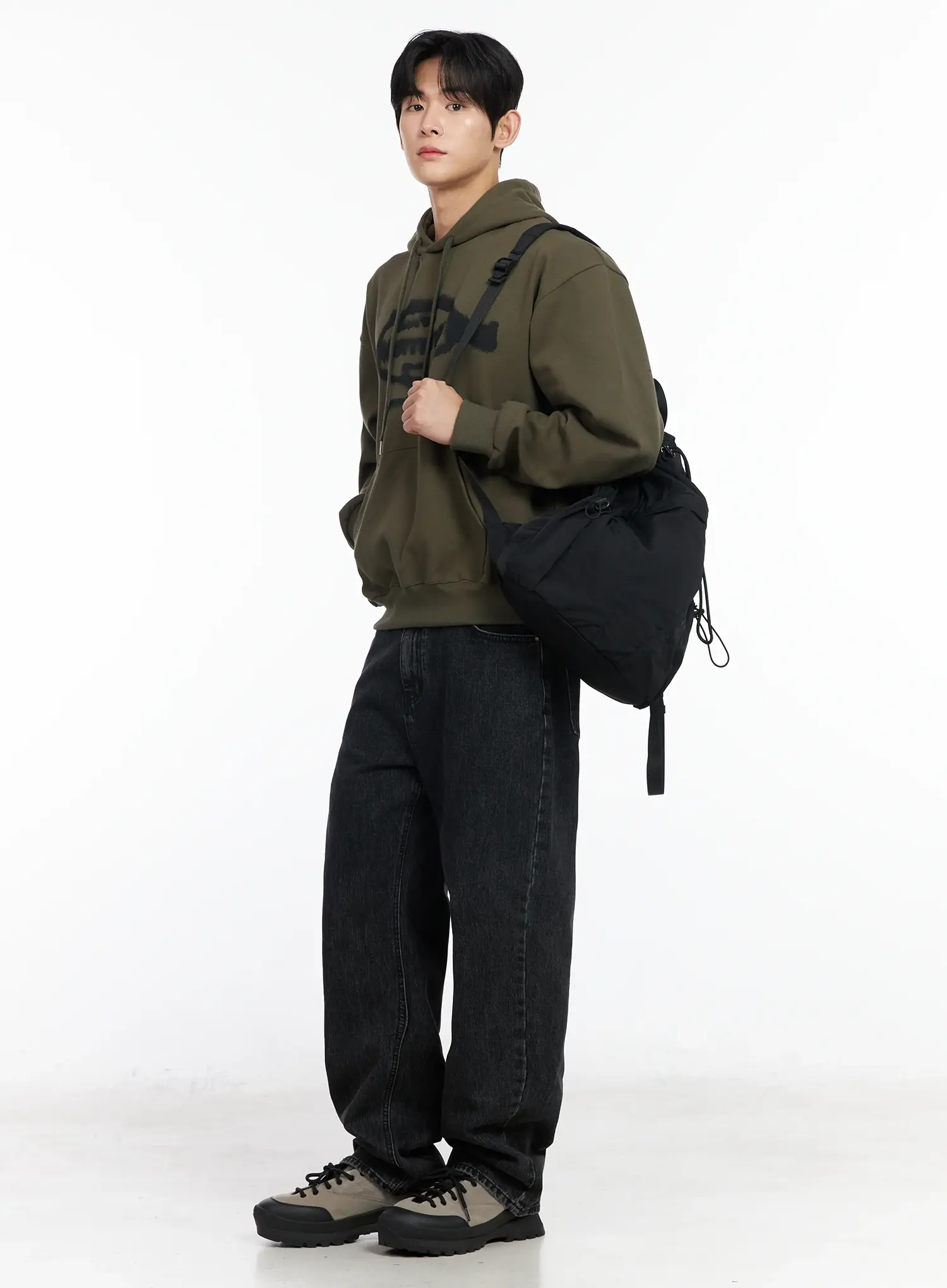 Men's Baggy Fit Wide Leg Jeans IM518 - Image 7