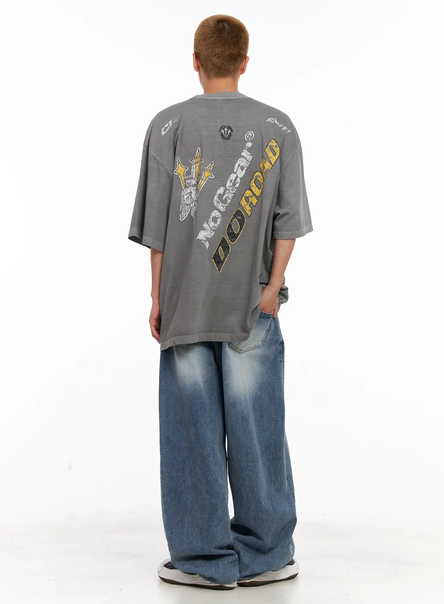 Men's Balloon-Fit Denim Jeans IL518 - Image 14
