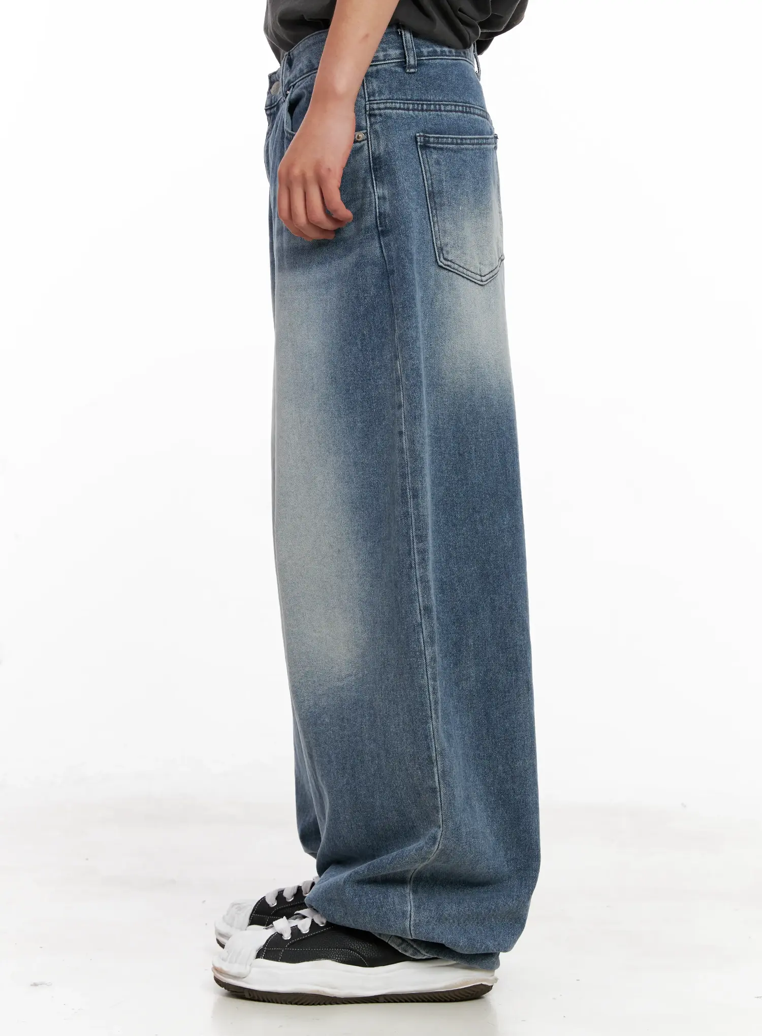 Men's Balloon-Fit Denim Jeans IL518 - Image 8