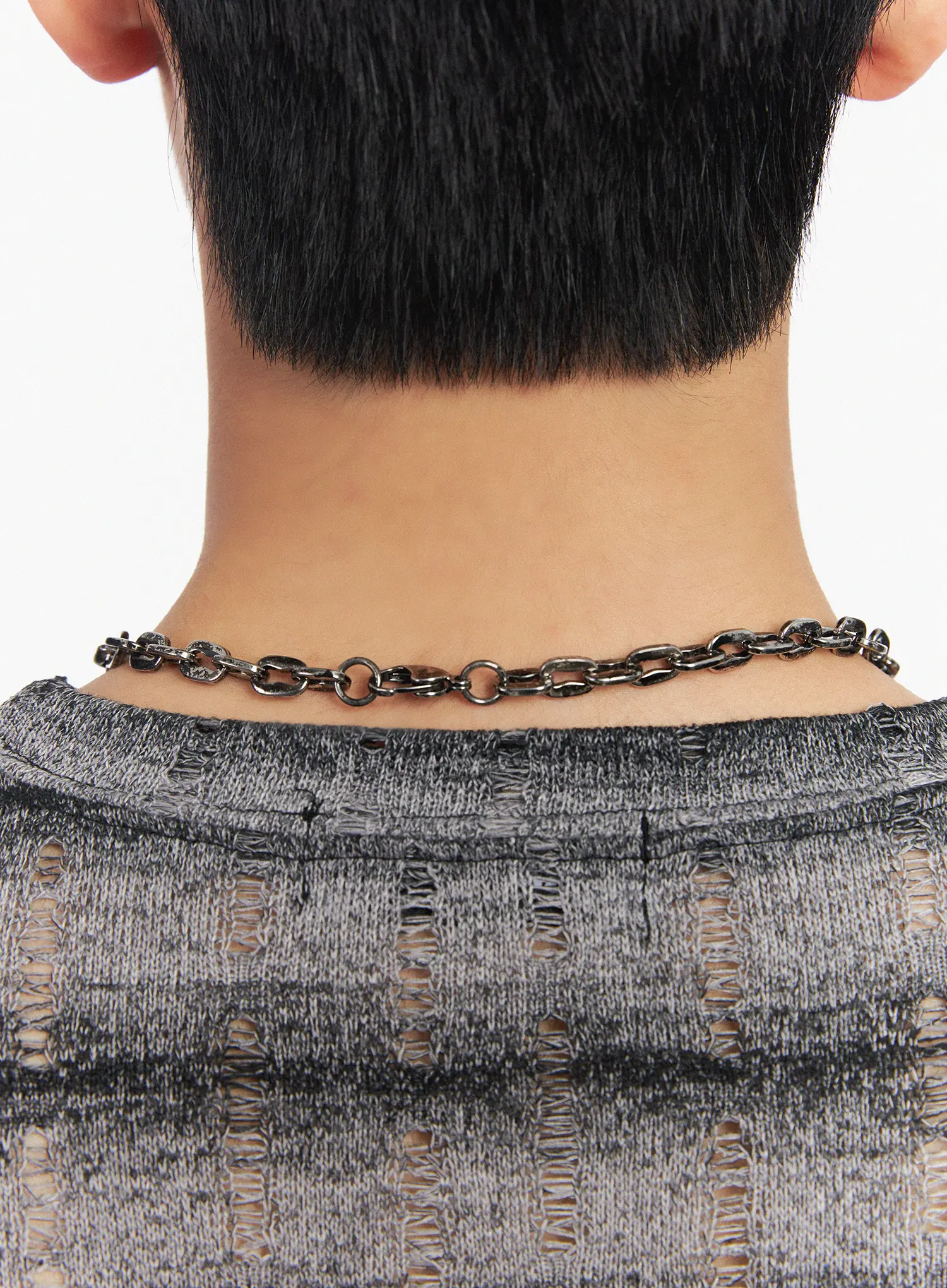 Men's Basic Chunky Chain Necklace IL501 - Image 3