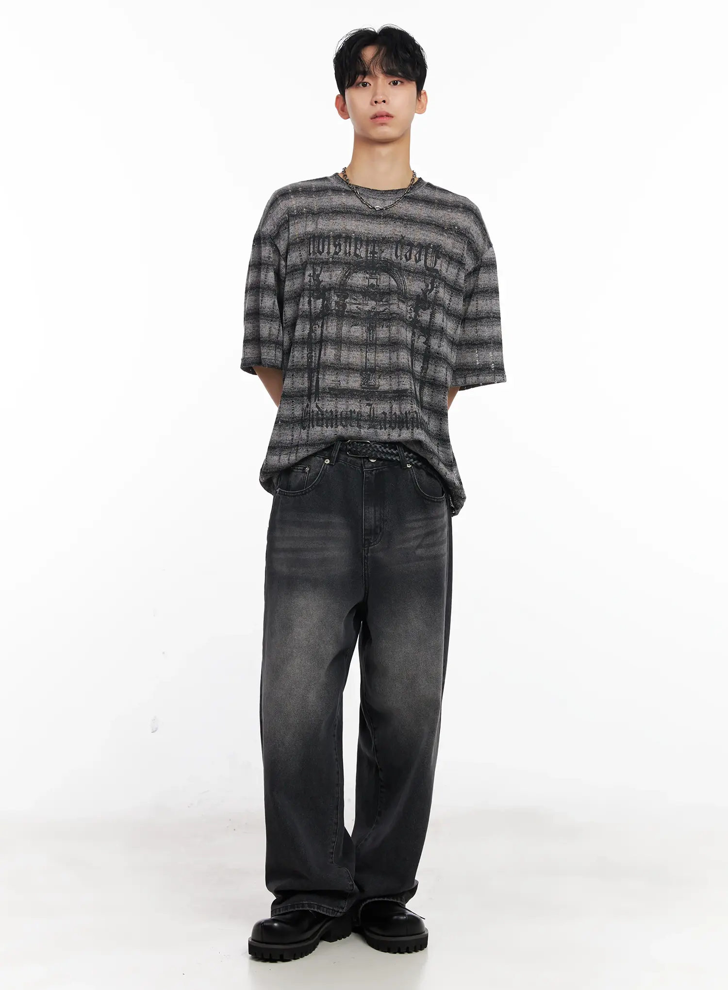 Men's Basic Chunky Chain Necklace IL501 - Image 5