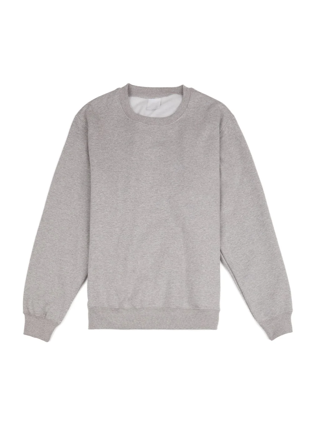 Men's Basic Crewneck Sweatshirt IA402 / Gray - Image 2