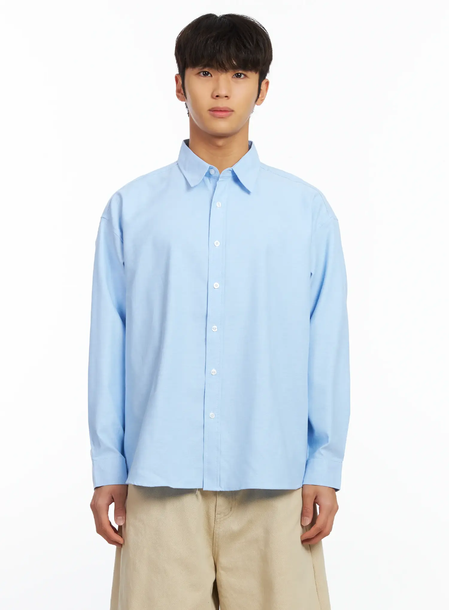 Men's Basic Oxford Shirt IF504 - Image 13
