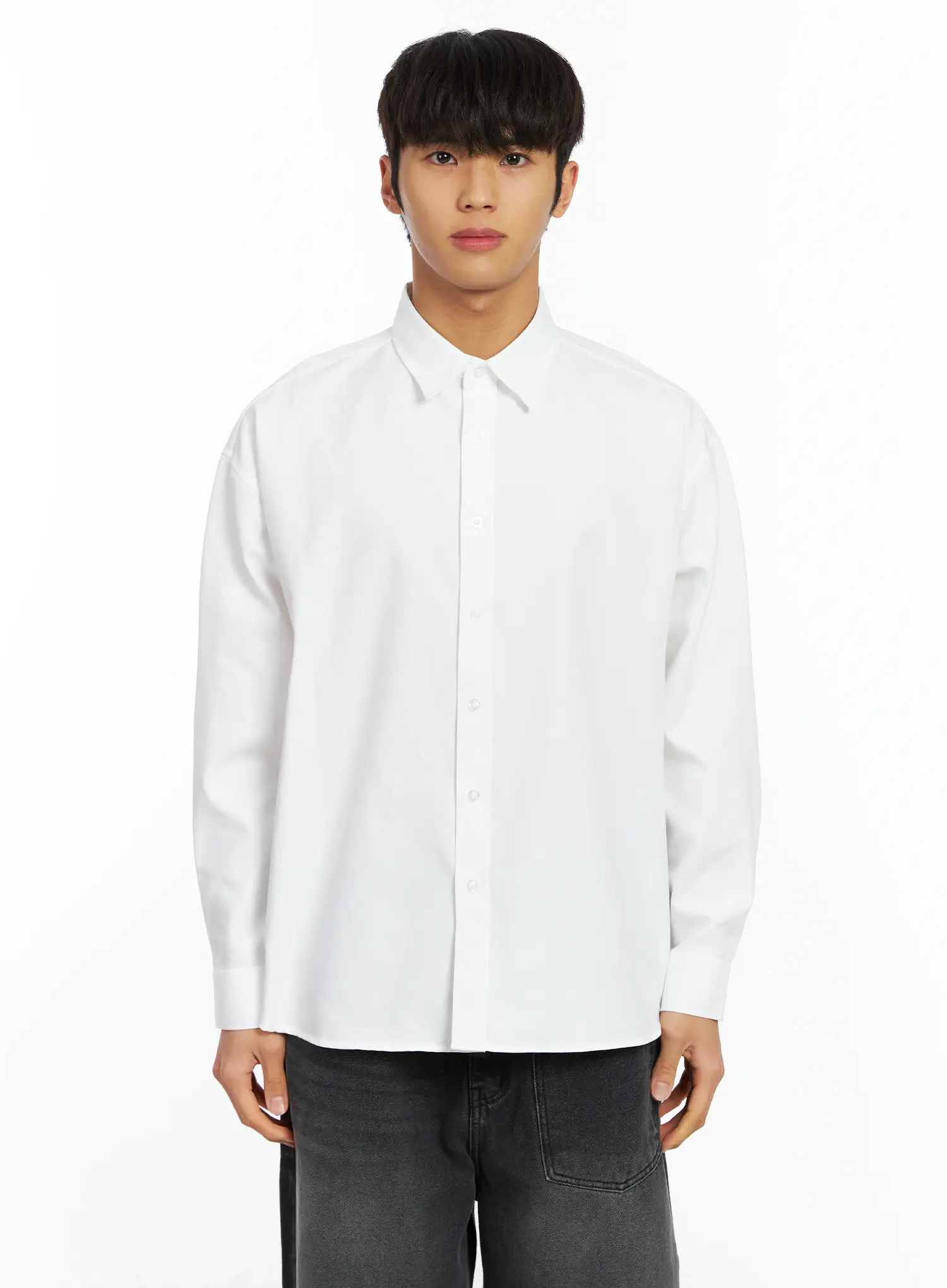 Men's Basic Oxford Shirt IF504 - Image 17