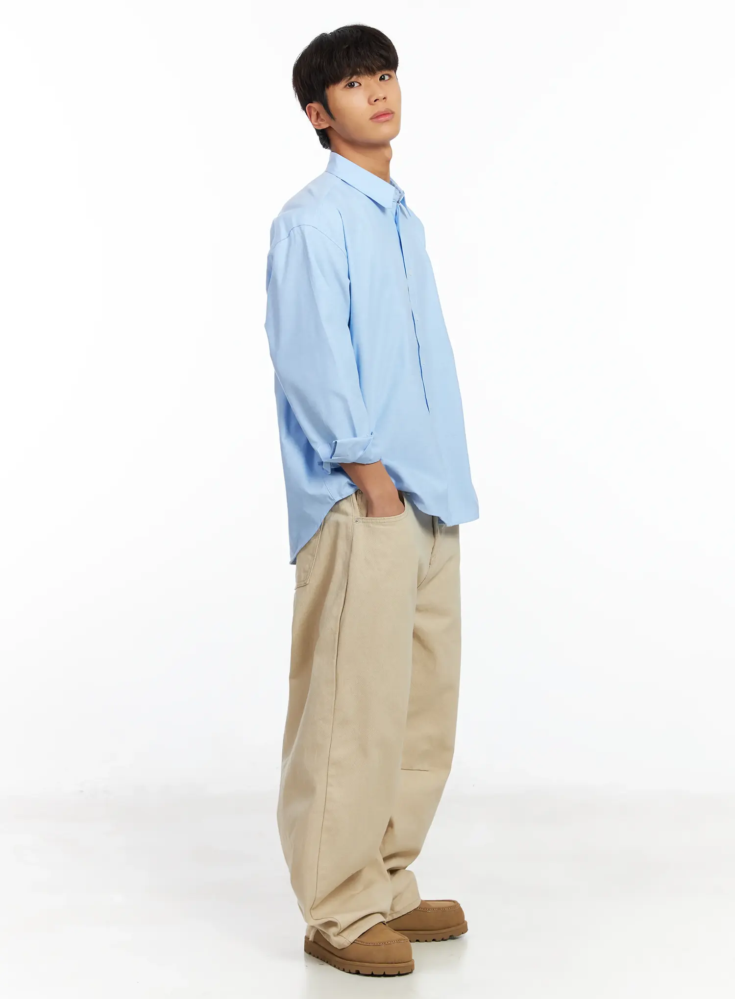 Men's Basic Oxford Shirt IF504 - Image 2
