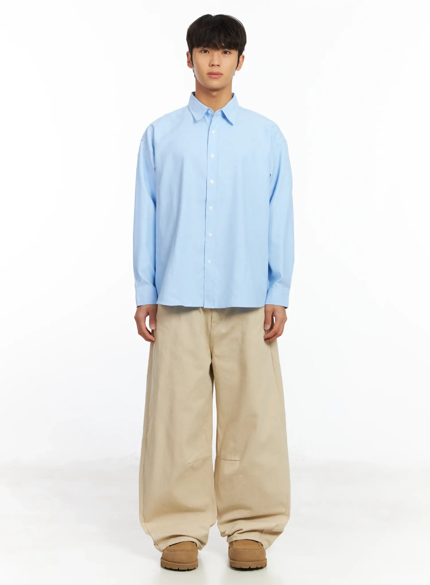Men's Basic Oxford Shirt IF504 - Image 3