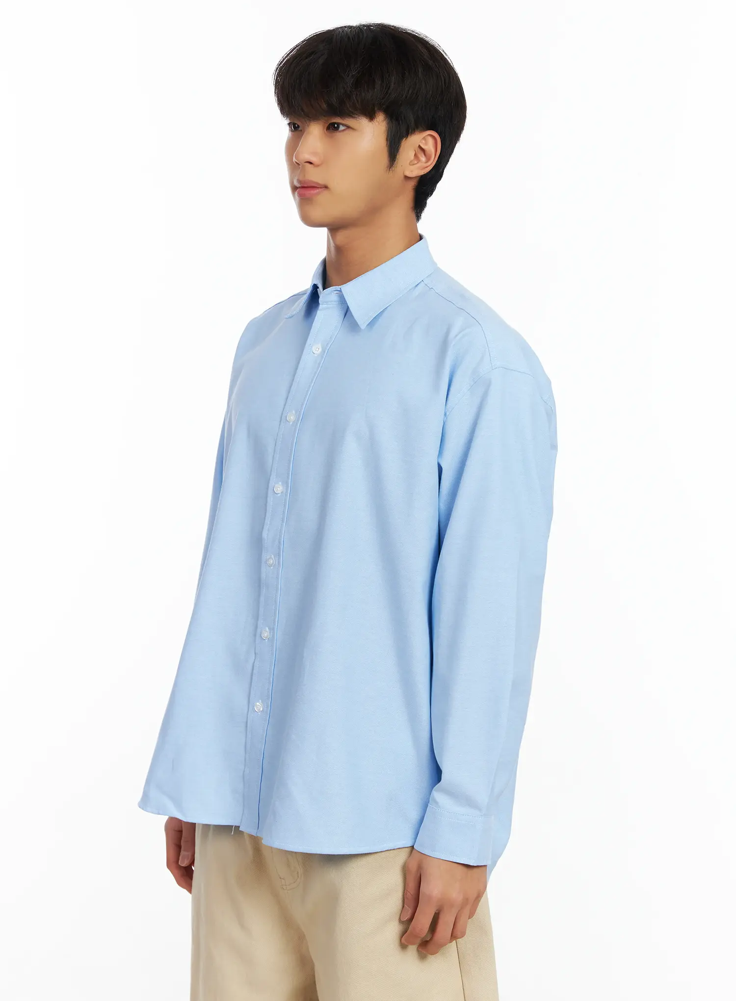Men's Basic Oxford Shirt IF504 - Image 4