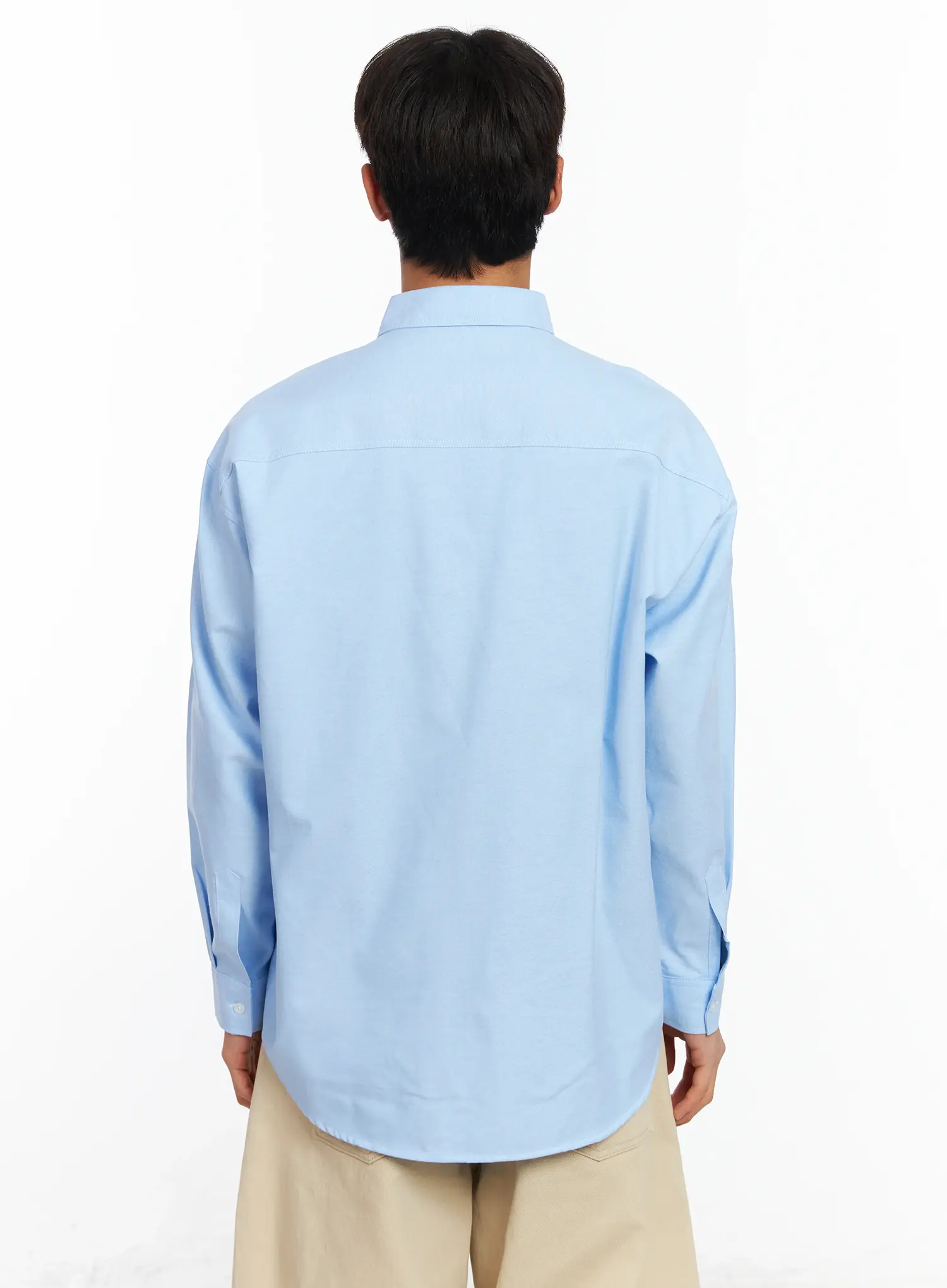 Men's Basic Oxford Shirt IF504 - Image 5
