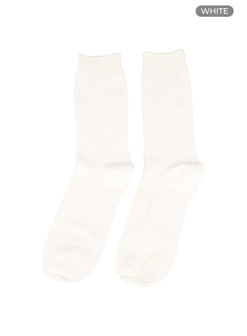 Men's Basic Ribbed Socks IY410 - Image 4